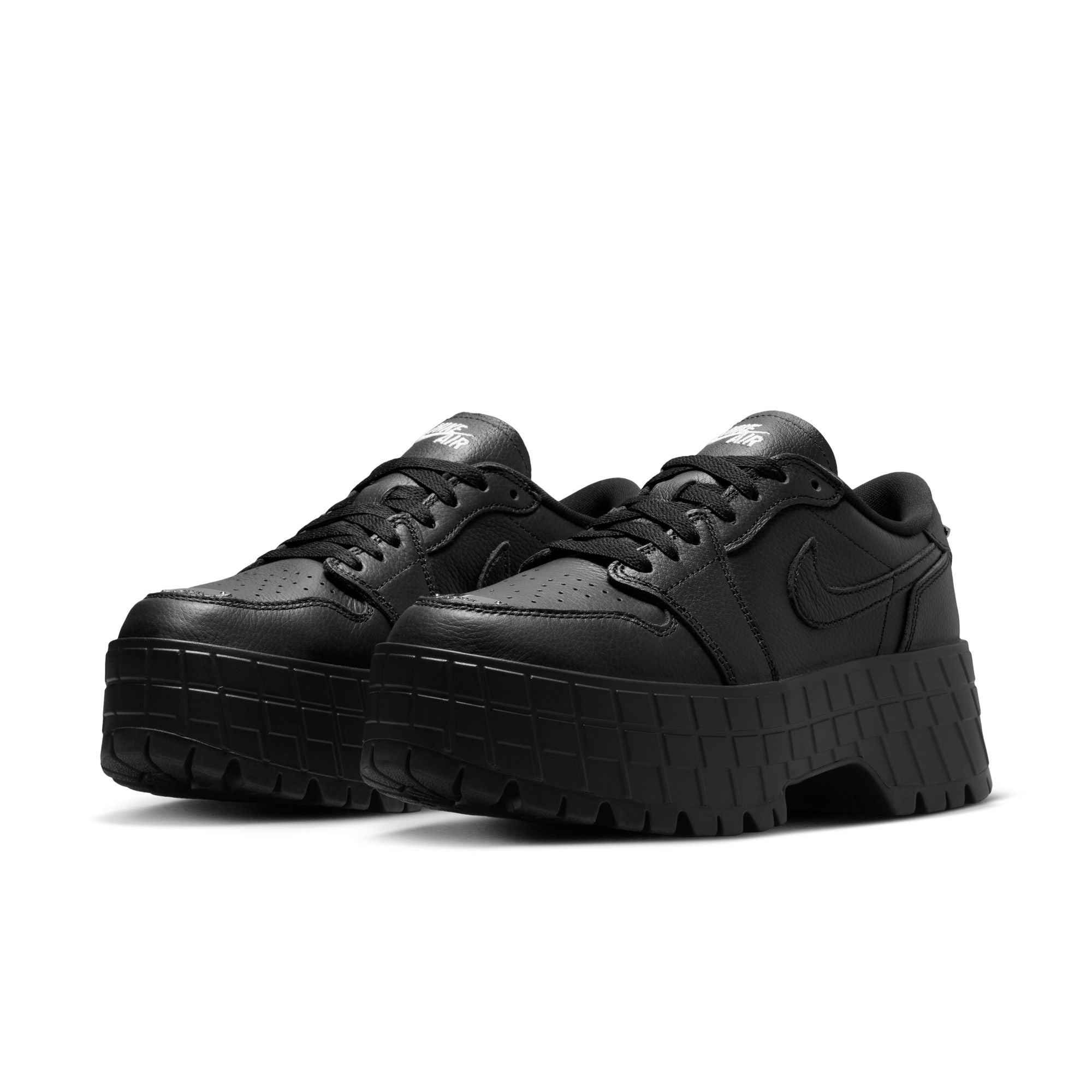 Womens Air Jordan 1 Brooklyn Low 'Black/Metallic Black'