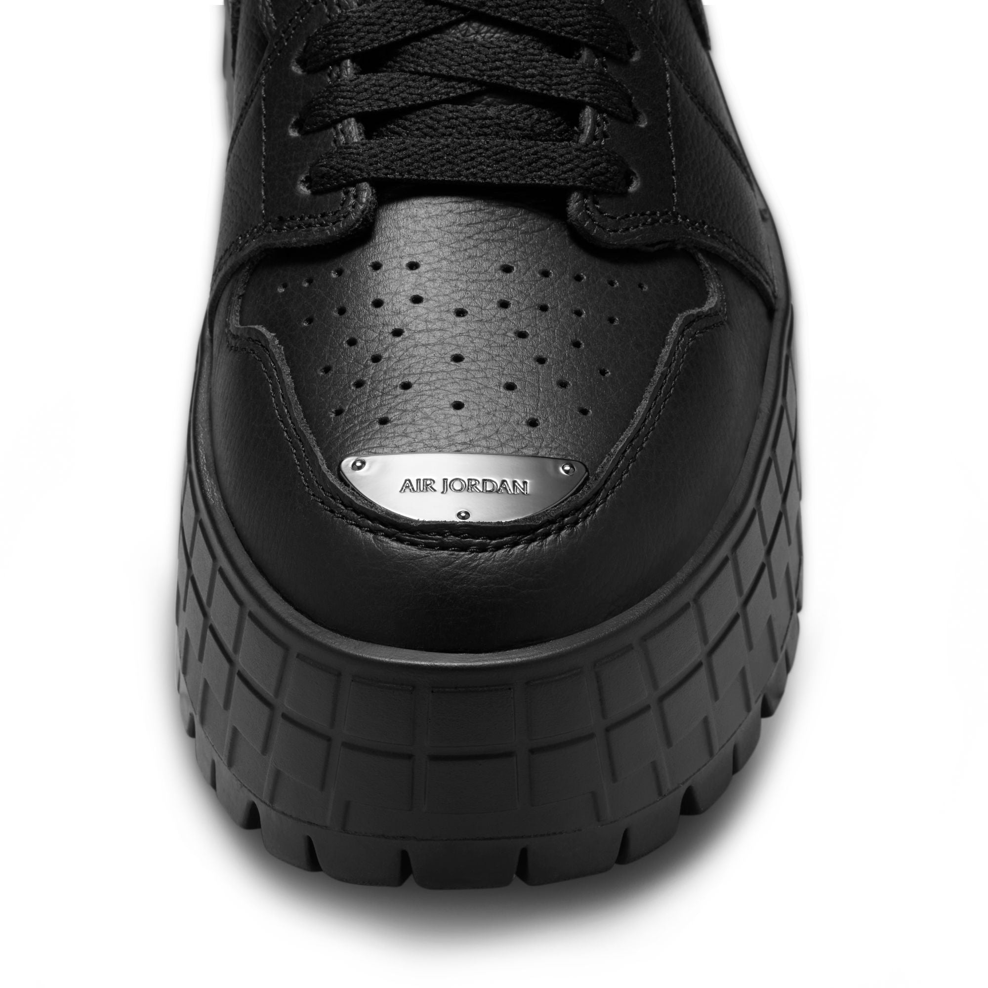 Womens Air Jordan 1 Brooklyn Low 'Black/Metallic Black'