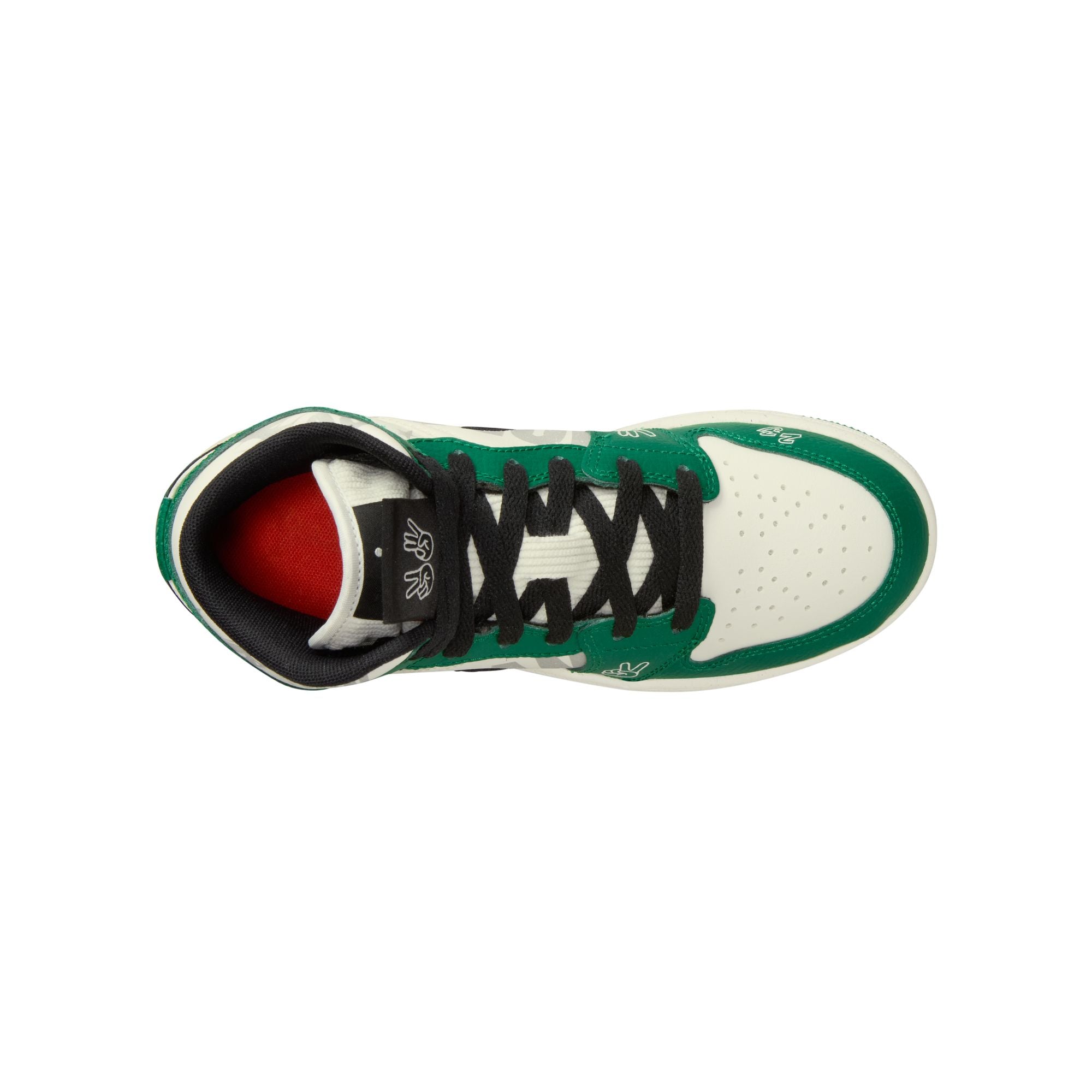 Youth Air Jordan 1 Mid SE (GS) ‘Pine Green/Sail-Black'