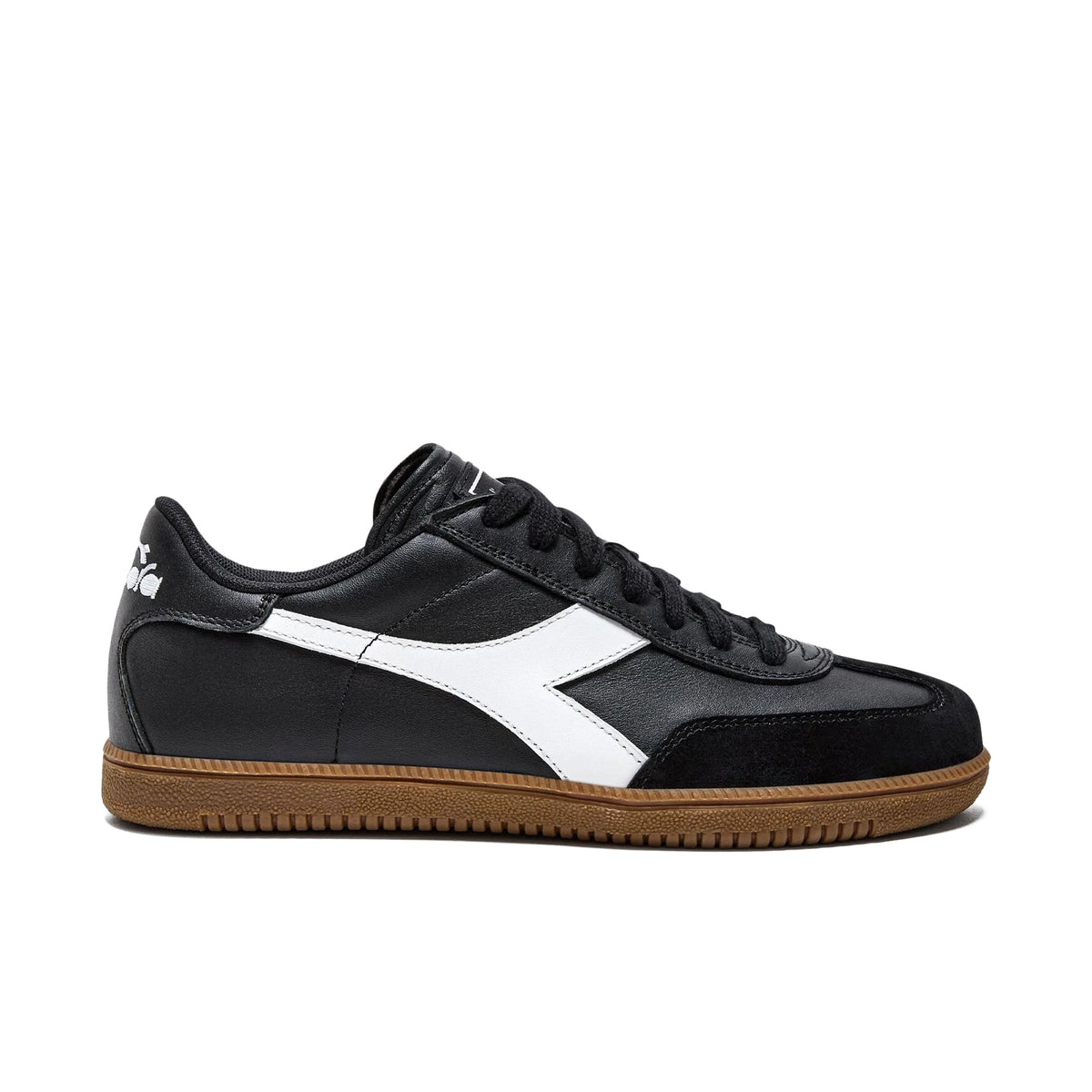 Diadora Men’s White & Black Sneakers with Gum Sole Amazon.com | Diadora Mens B.Elite H Italia Sport Perforated  main image 3