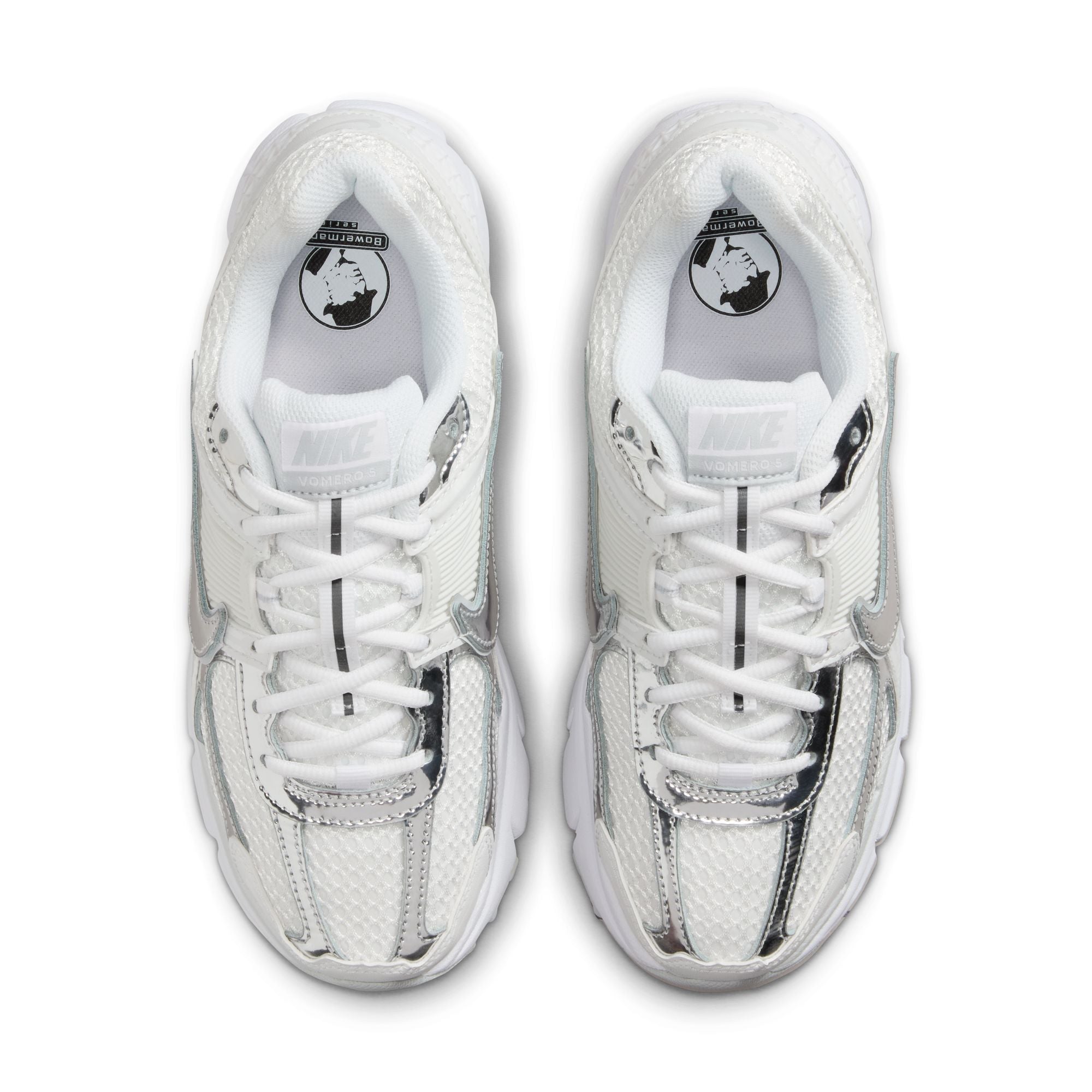 Womens Nike Zoom Vomero 5 'White/Metallic Silver'