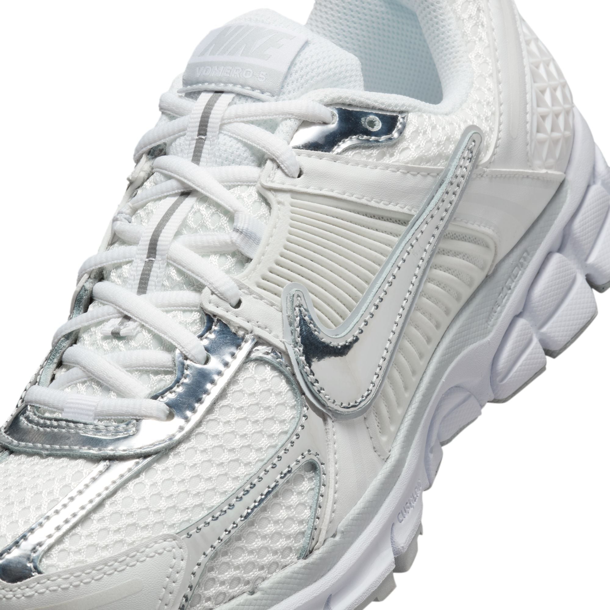 Womens Nike Zoom Vomero 5 'White/Metallic Silver'