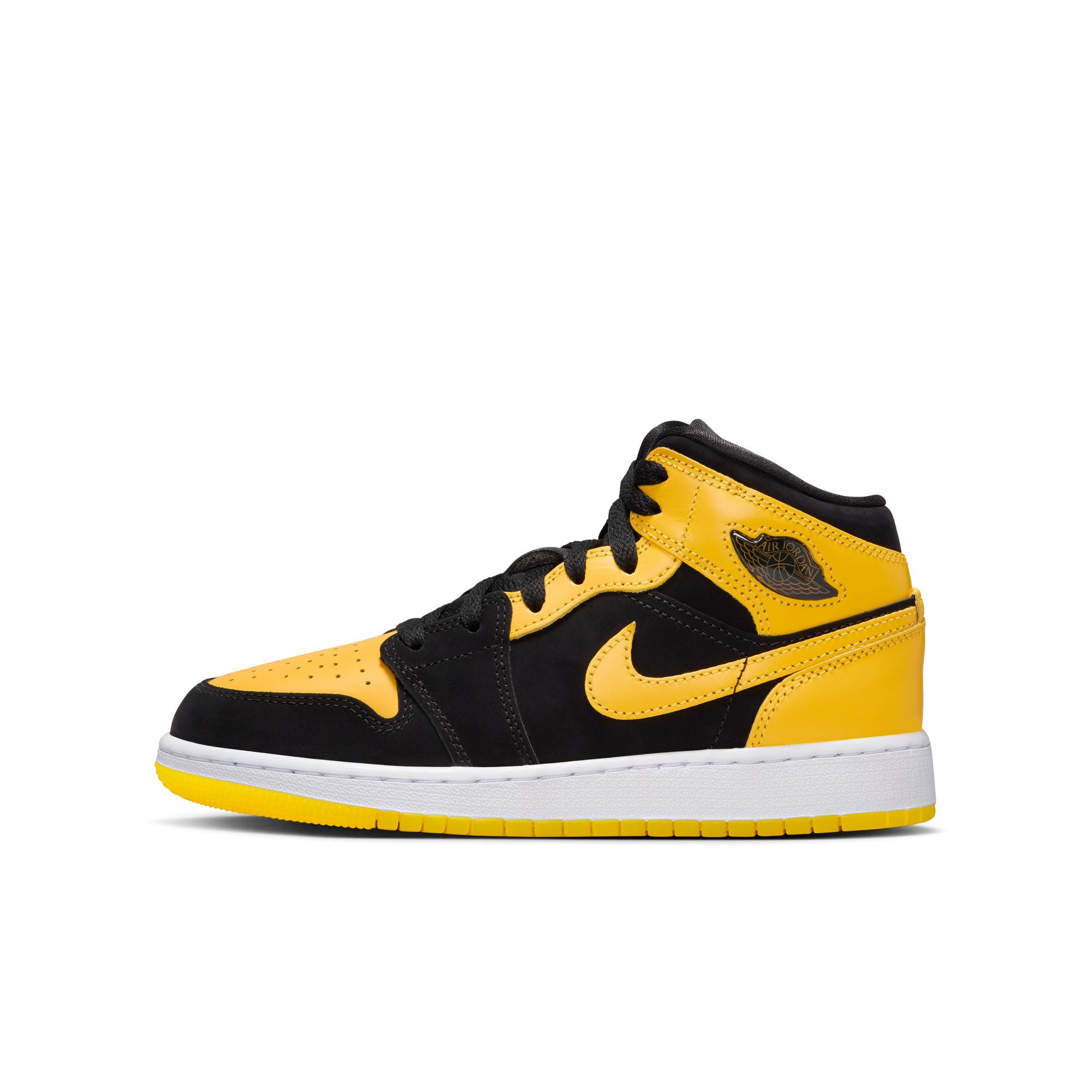 Youth Air Jordan 1 Mid SE ‘Black/Varsity Maize'