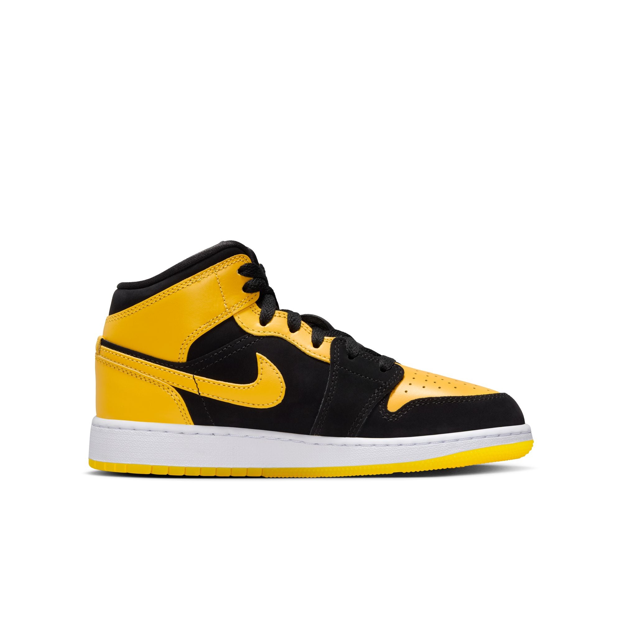 Youth Air Jordan 1 Mid SE ‘Black/Varsity Maize'