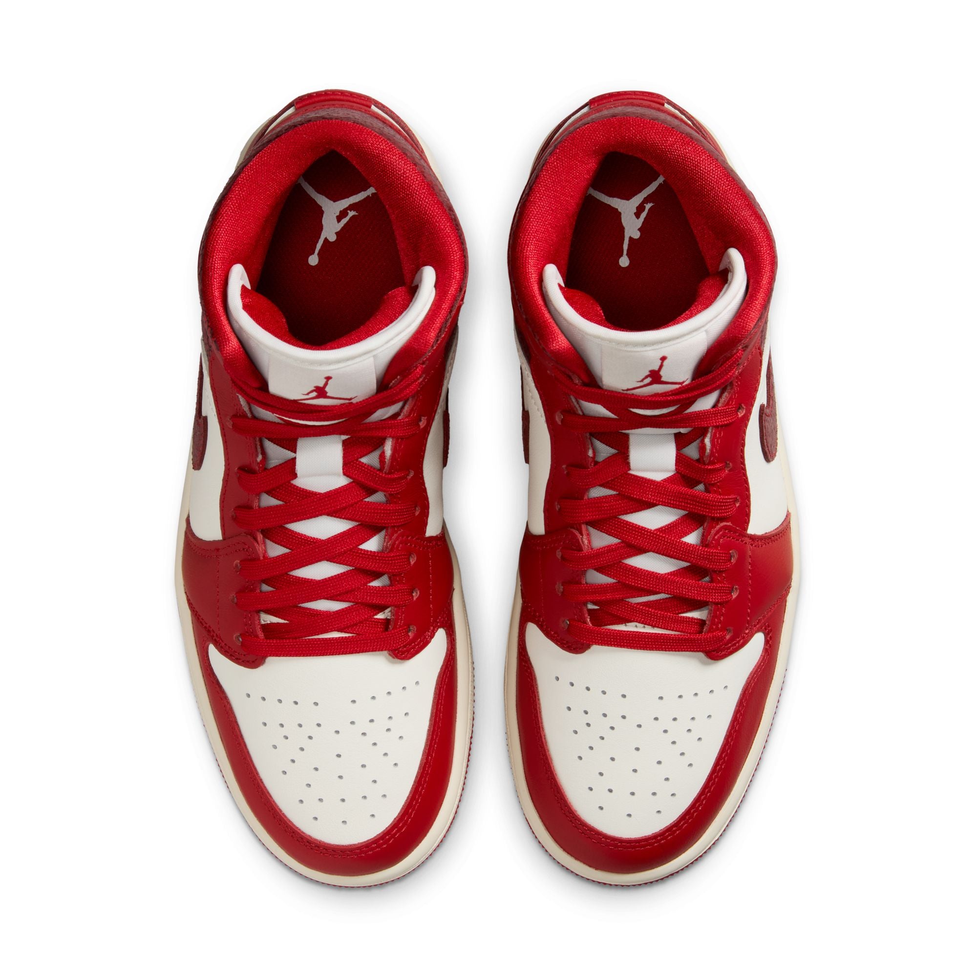 Womens Air Jordan 1 Mid SE 'Sail/Varsity Red'