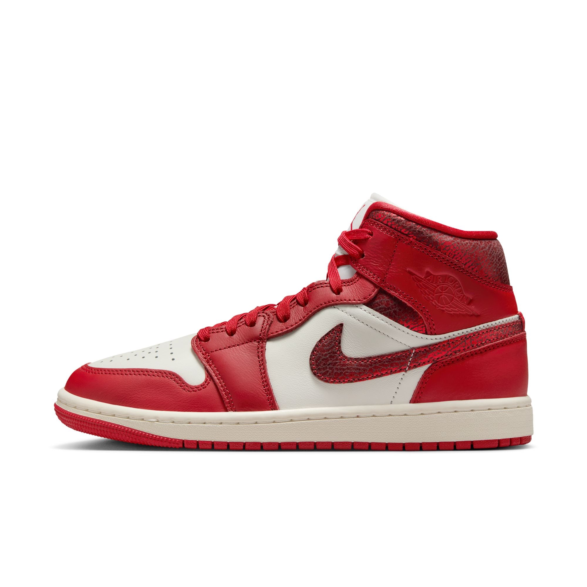 Womens Air Jordan 1 Mid SE 'Sail/Varsity Red'