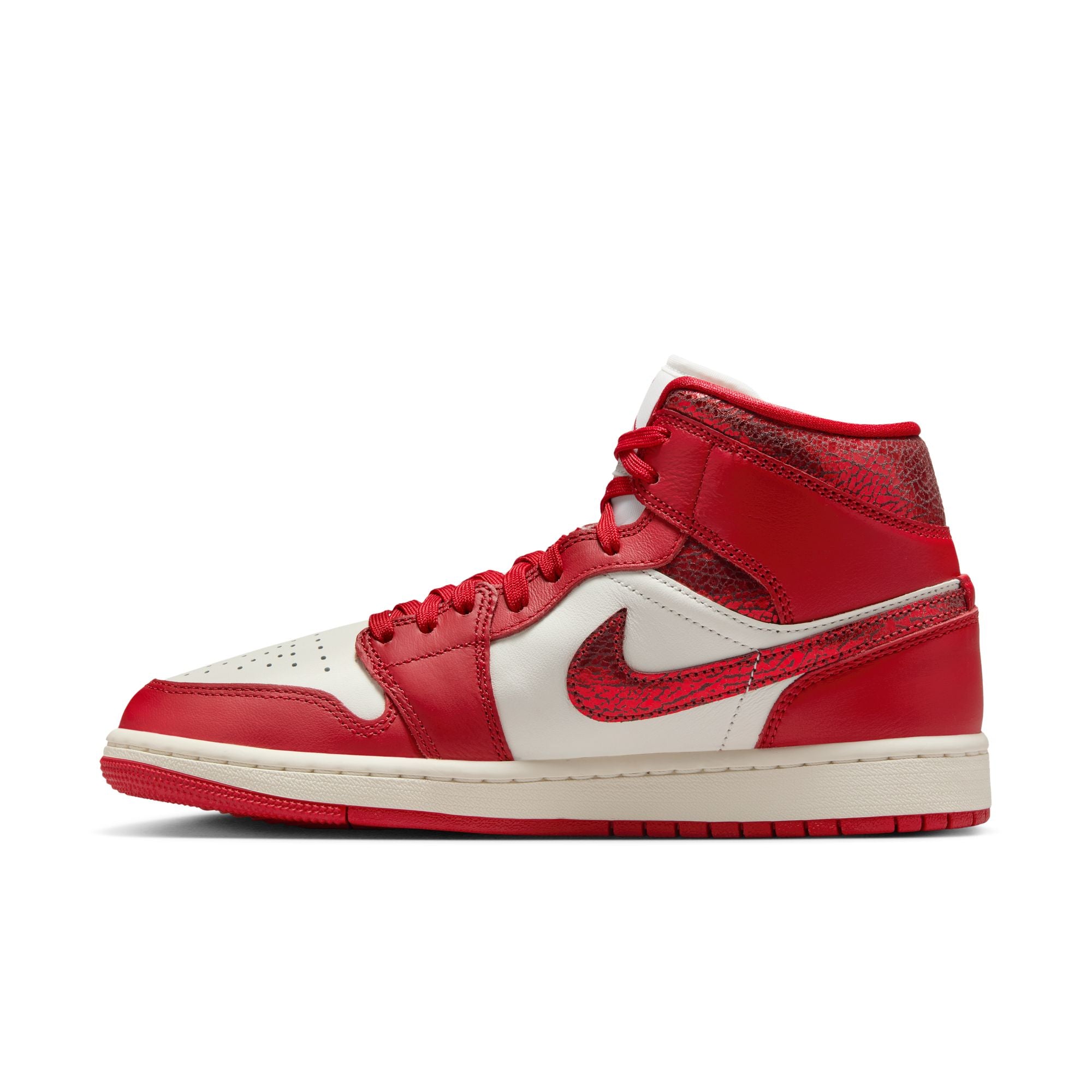 Womens Air Jordan 1 Mid SE 'Sail/Varsity Red'