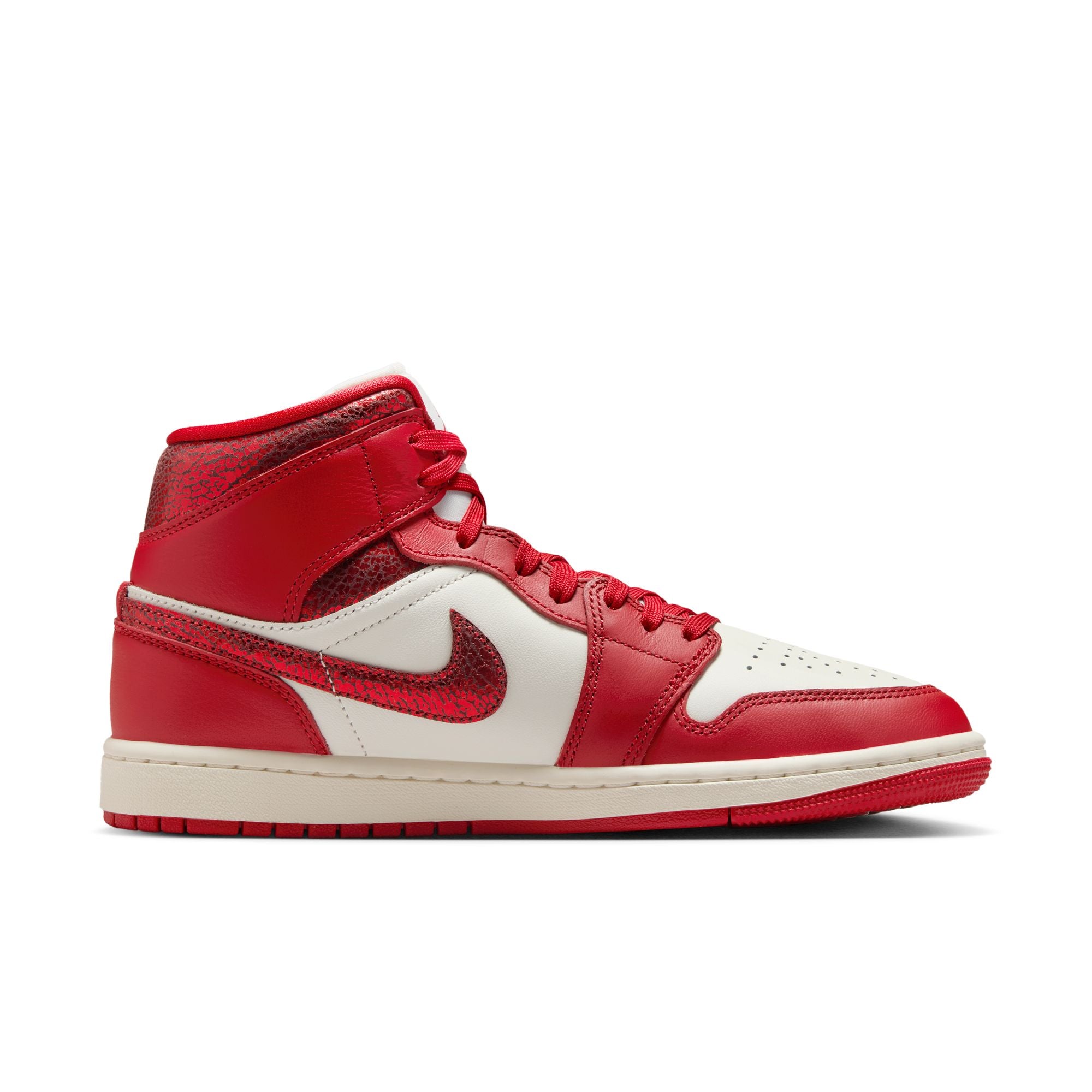 Womens Air Jordan 1 Mid SE 'Sail/Varsity Red'