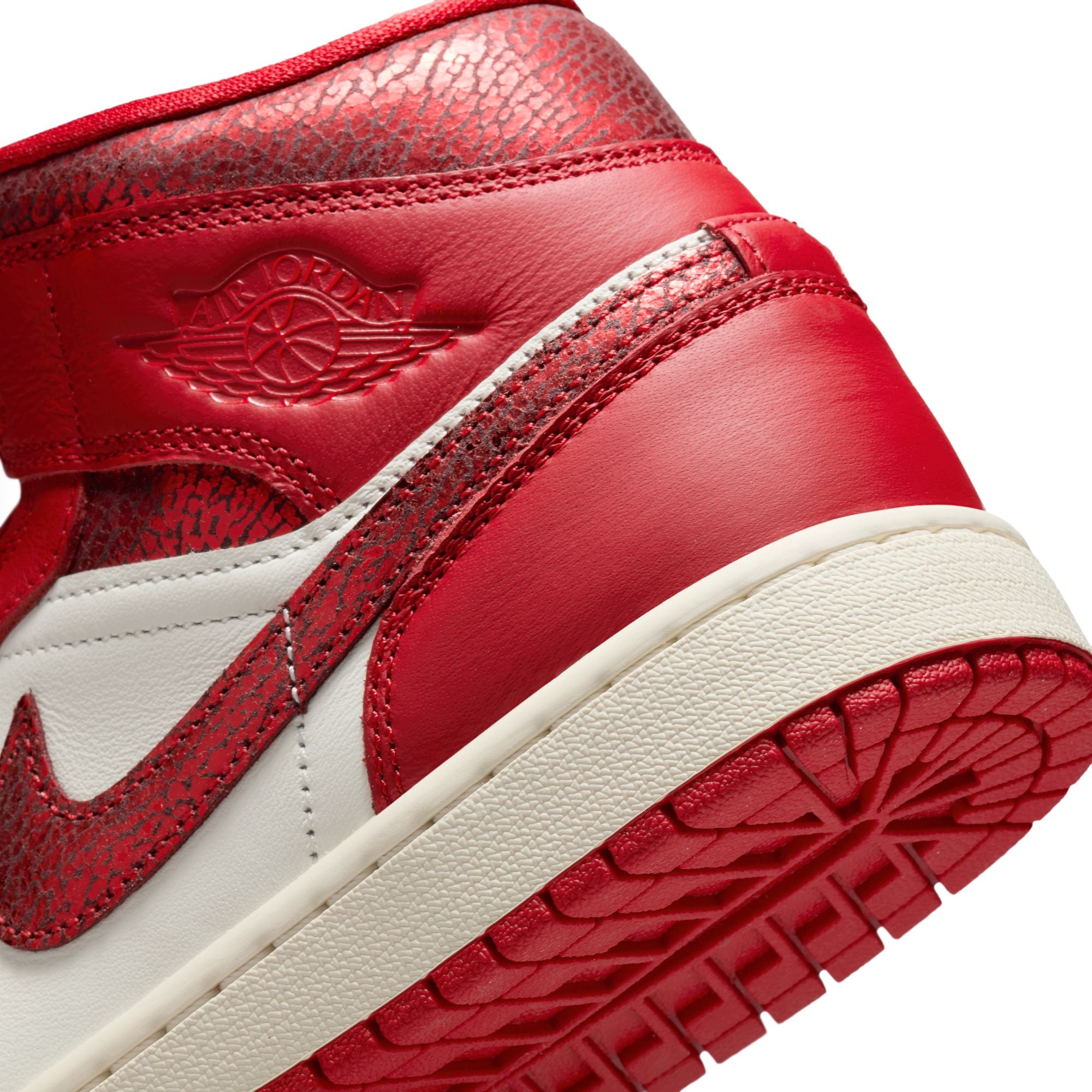 Womens Air Jordan 1 Mid SE 'Sail/Varsity Red'
