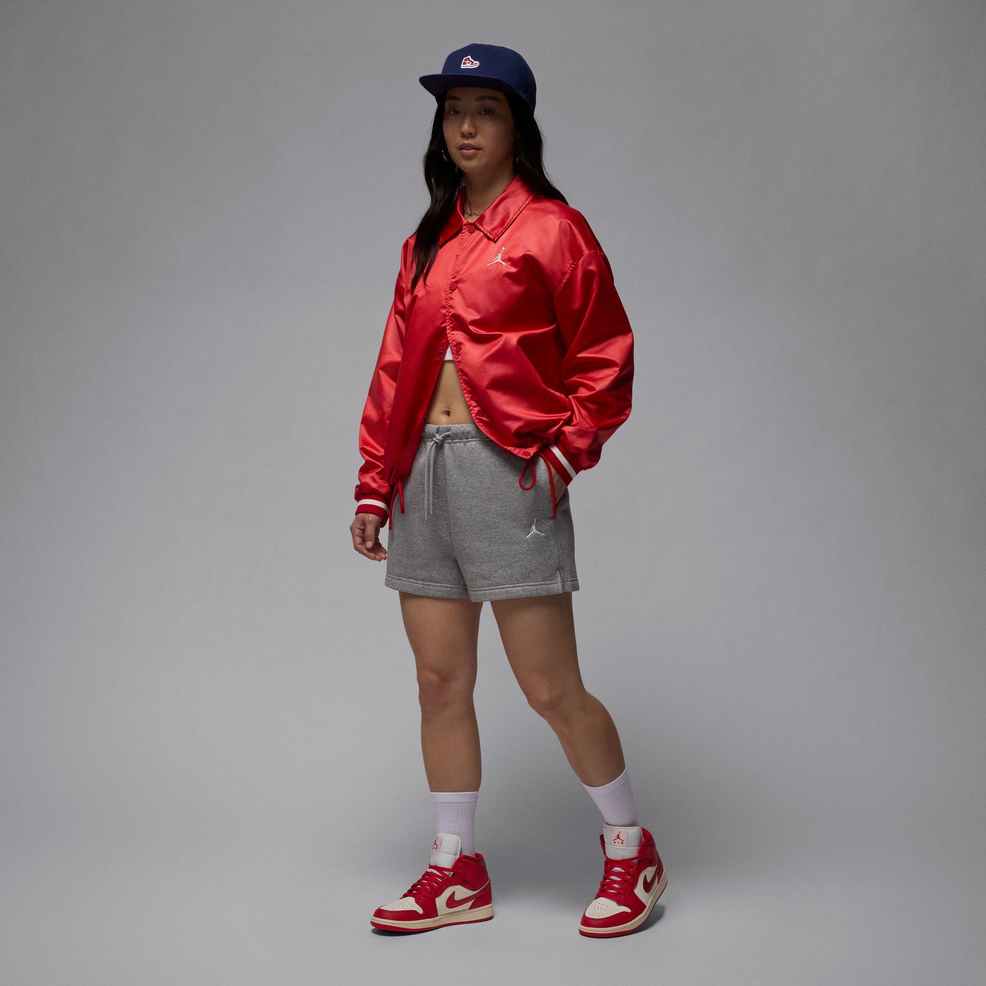 Womens Air Jordan 1 Mid SE 'Sail/Varsity Red'
