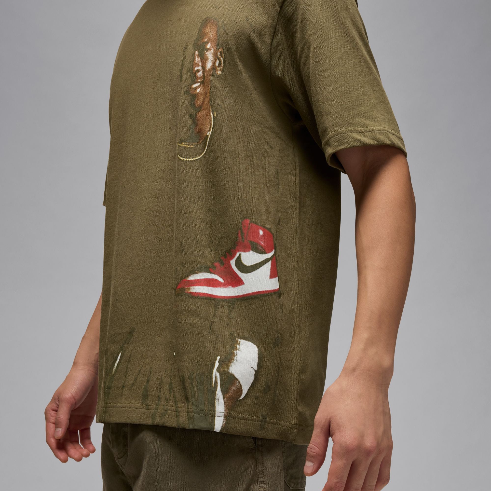 Jordan Crew Neck T-Shirt 'Medium Olive'