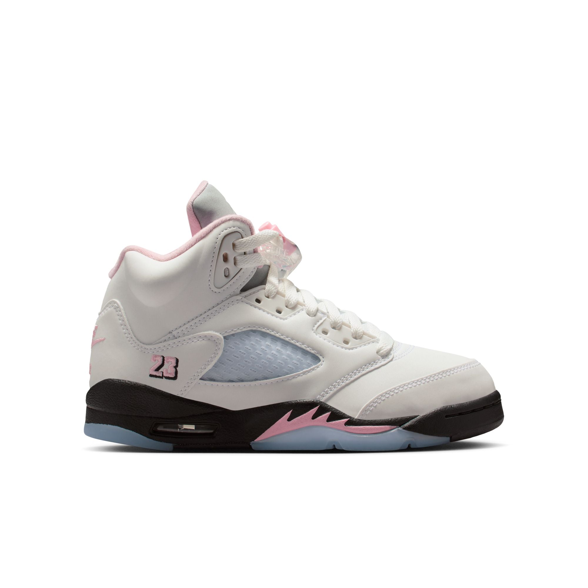Youth Air Jordan 5 Retro 'White/Med Soft Pink'