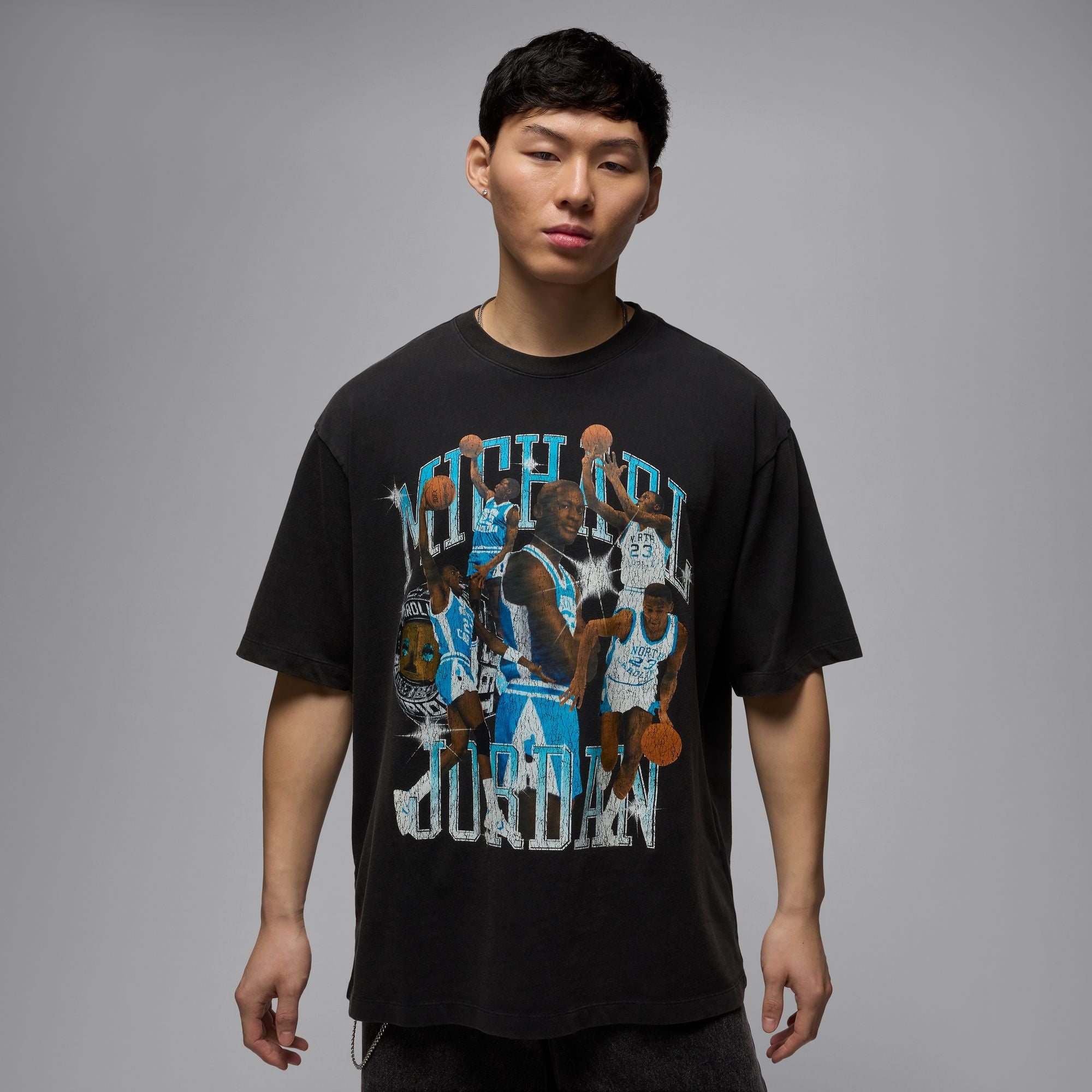 Jordan Flight Essential Oversize Graphic Crew 'Black'