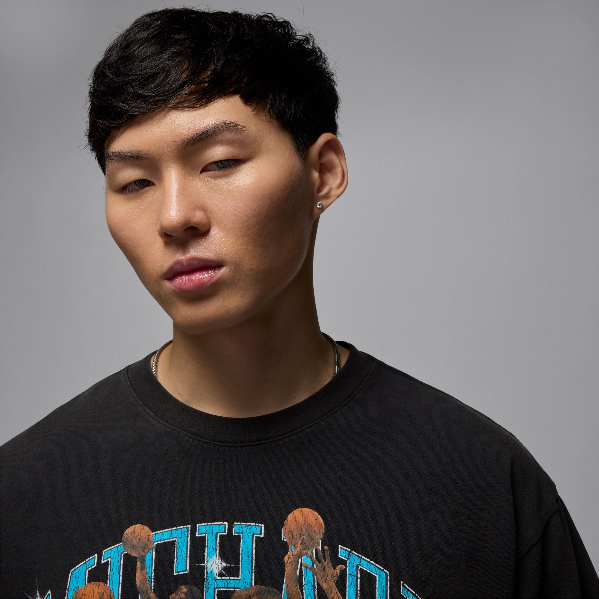 Jordan Flight Essential Oversize Graphic Crew 'Black'