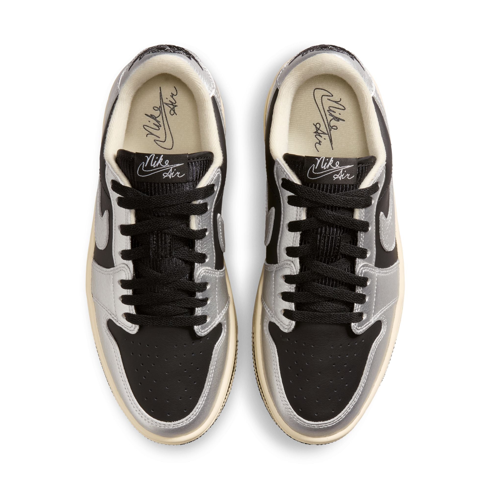 Womens Air Jordan 1 Triple Stack 'Metallic Silver'