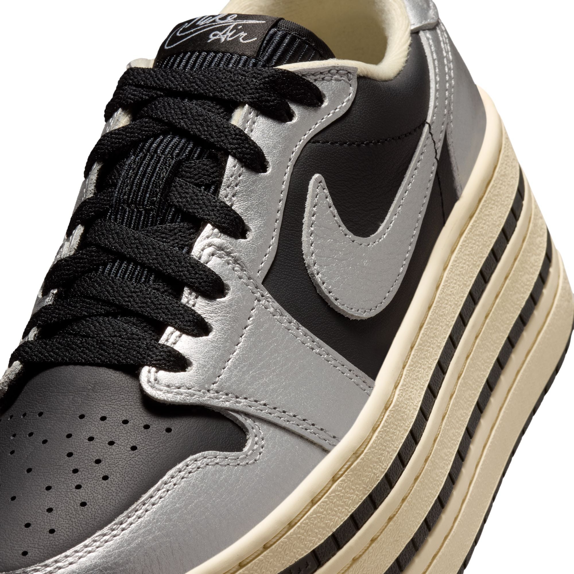 Womens Air Jordan 1 Triple Stack 'Metallic Silver'