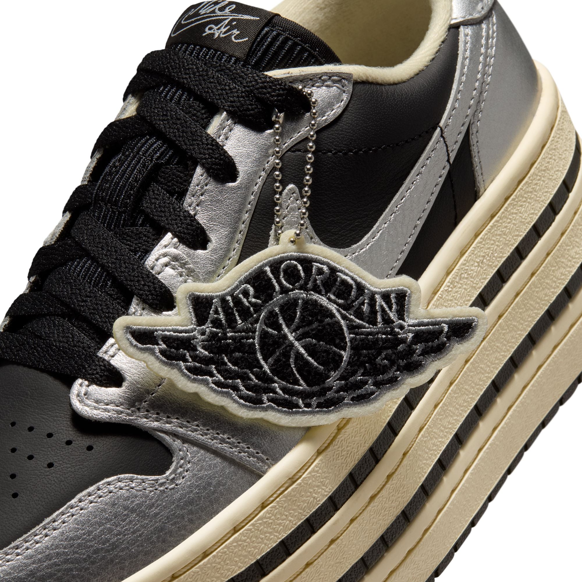 Womens Air Jordan 1 Triple Stack 'Metallic Silver'