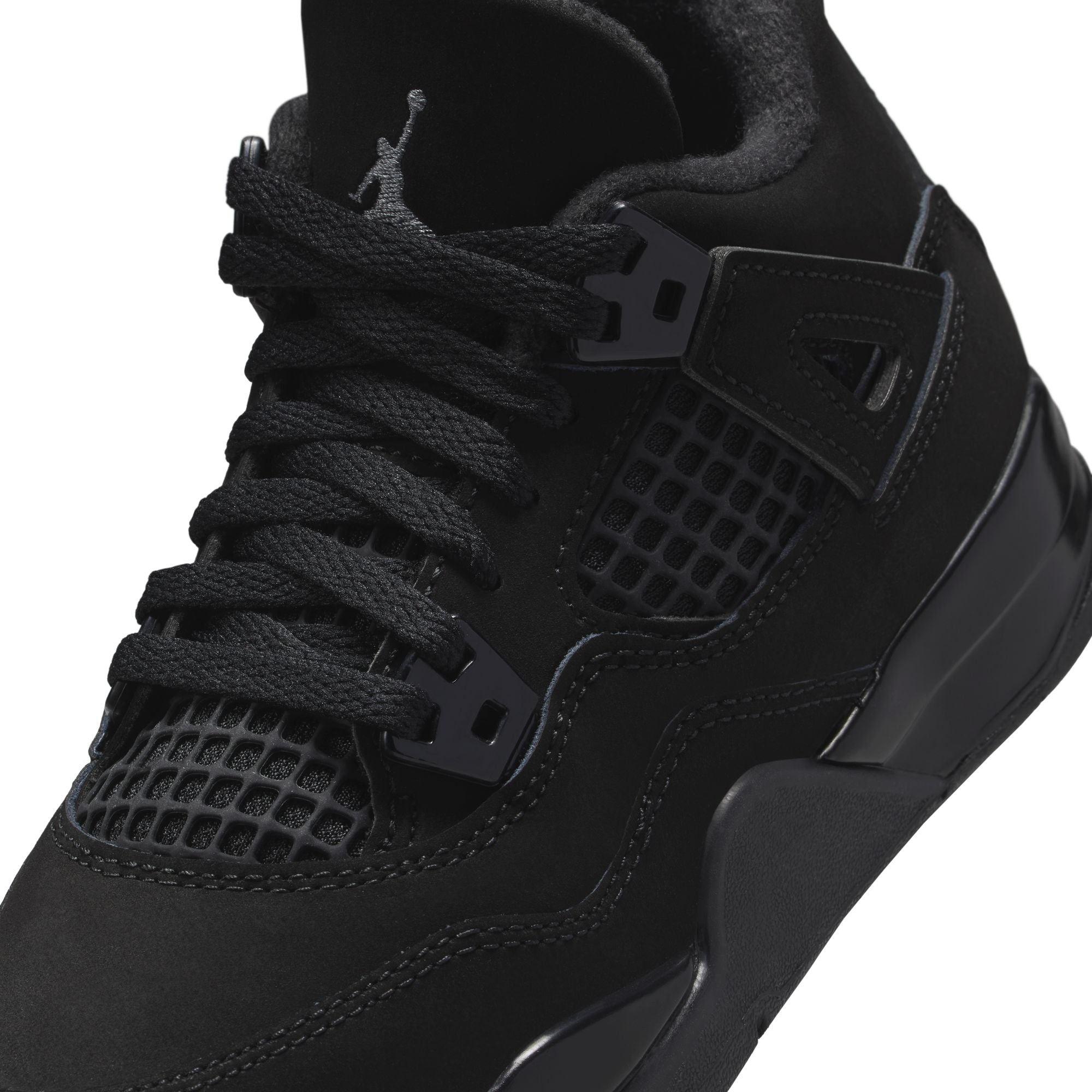 Youth Jordan 4 Retro "Black Cat" (Little Kids)