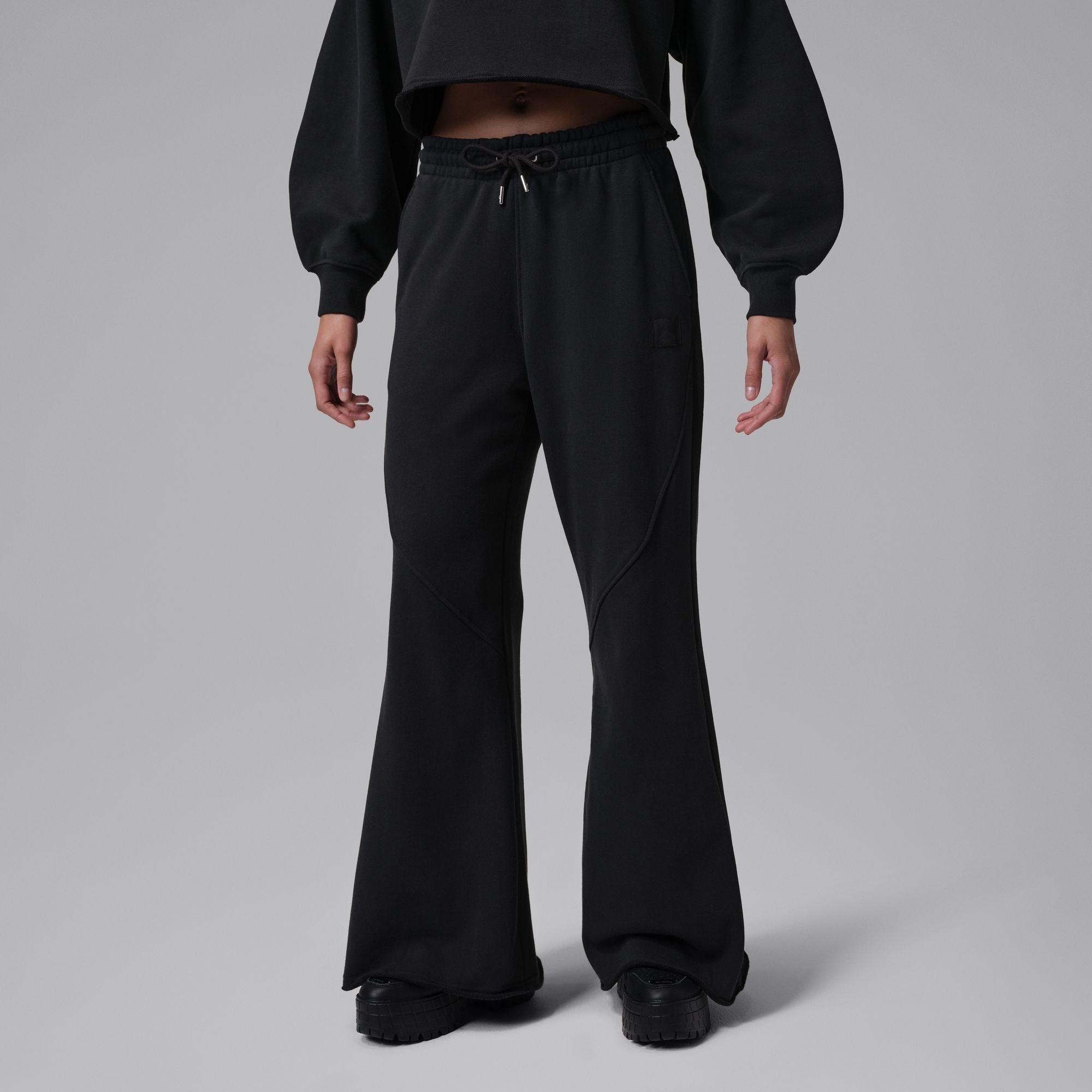 Womens Jordan Flight Fleece Flared Pants 'Black'