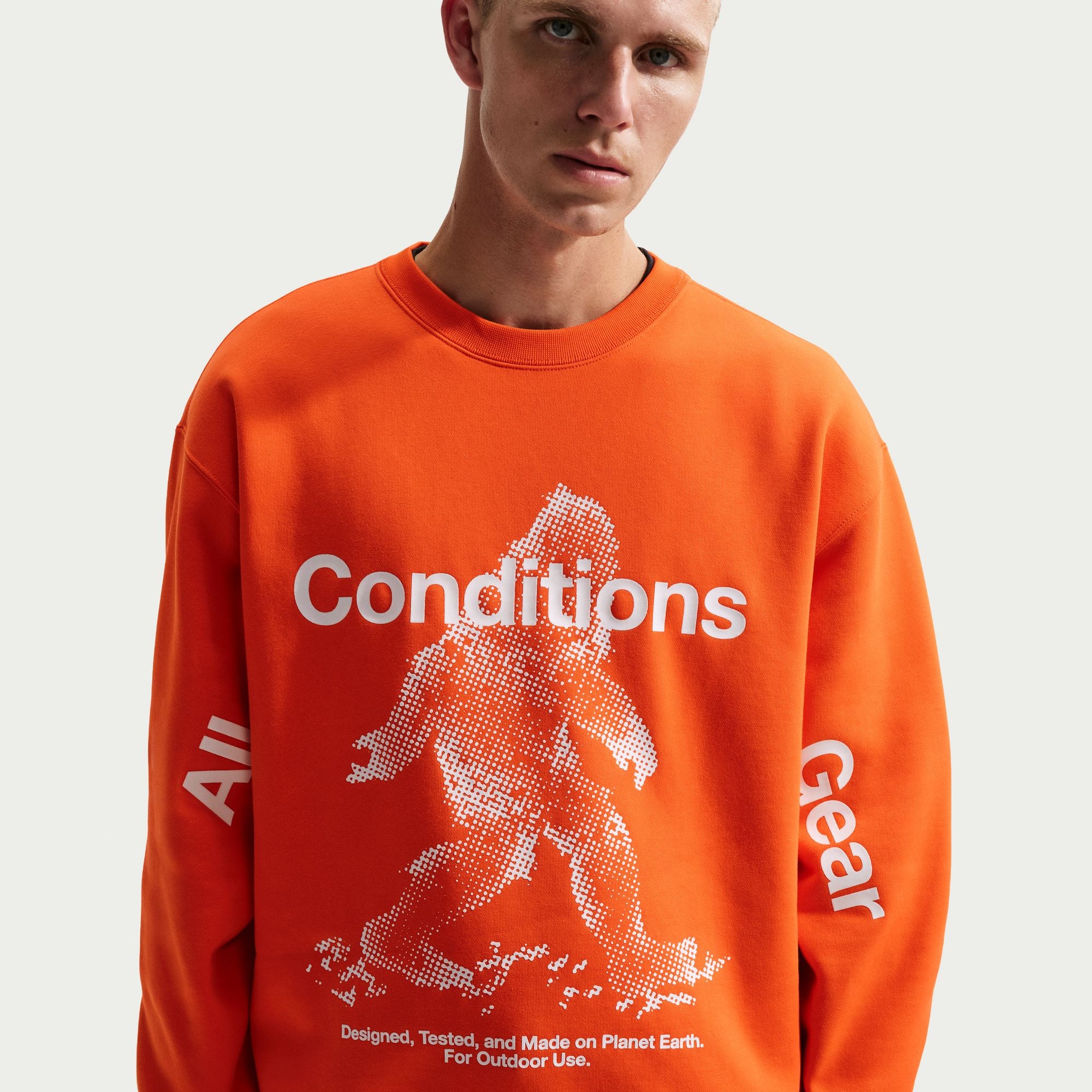 Nike ACG "Tuff Fleece" Crewneck Sweatshirt 'Safety Orange'