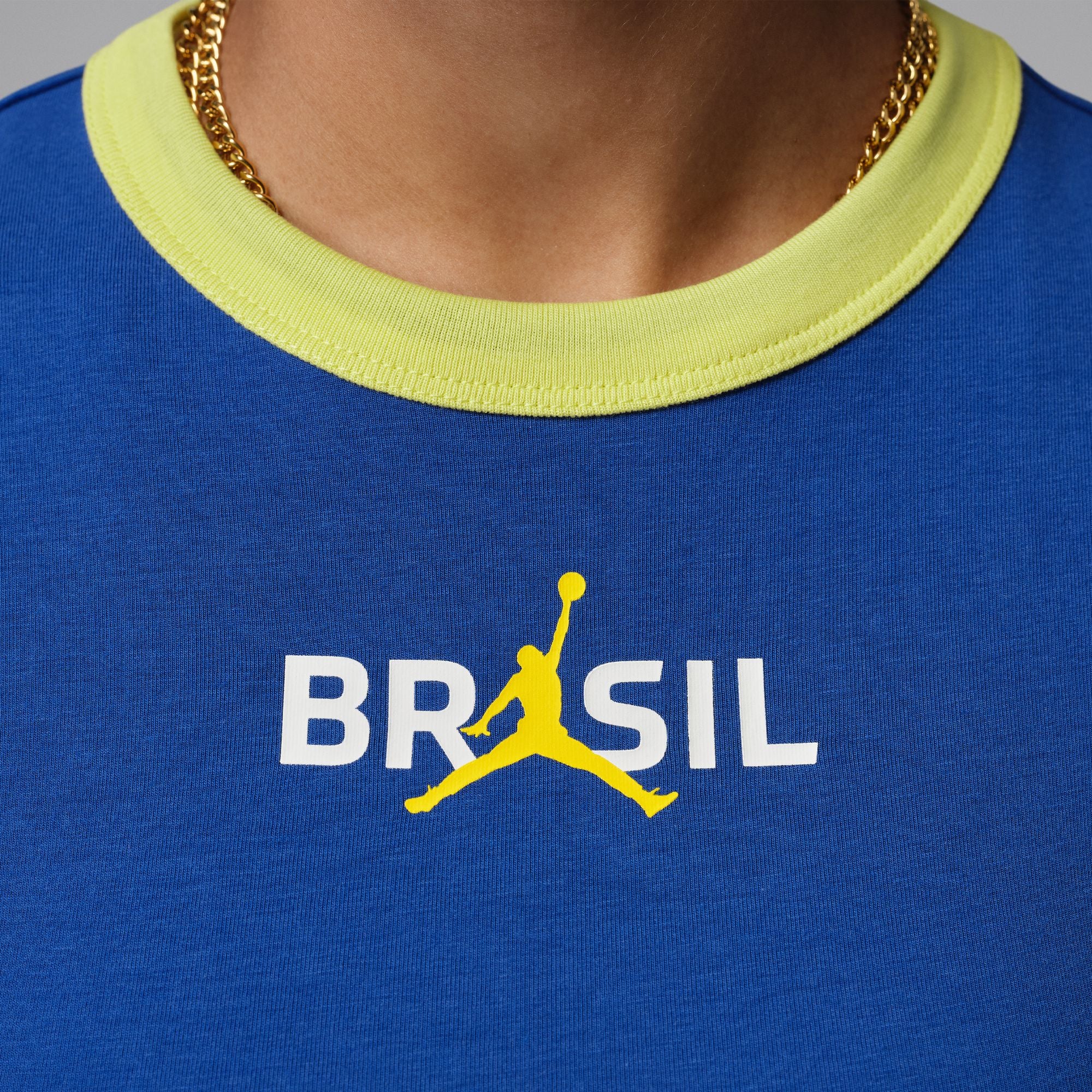 Womens Jordan Brazil Crewneck Shirt 'Old Royal'