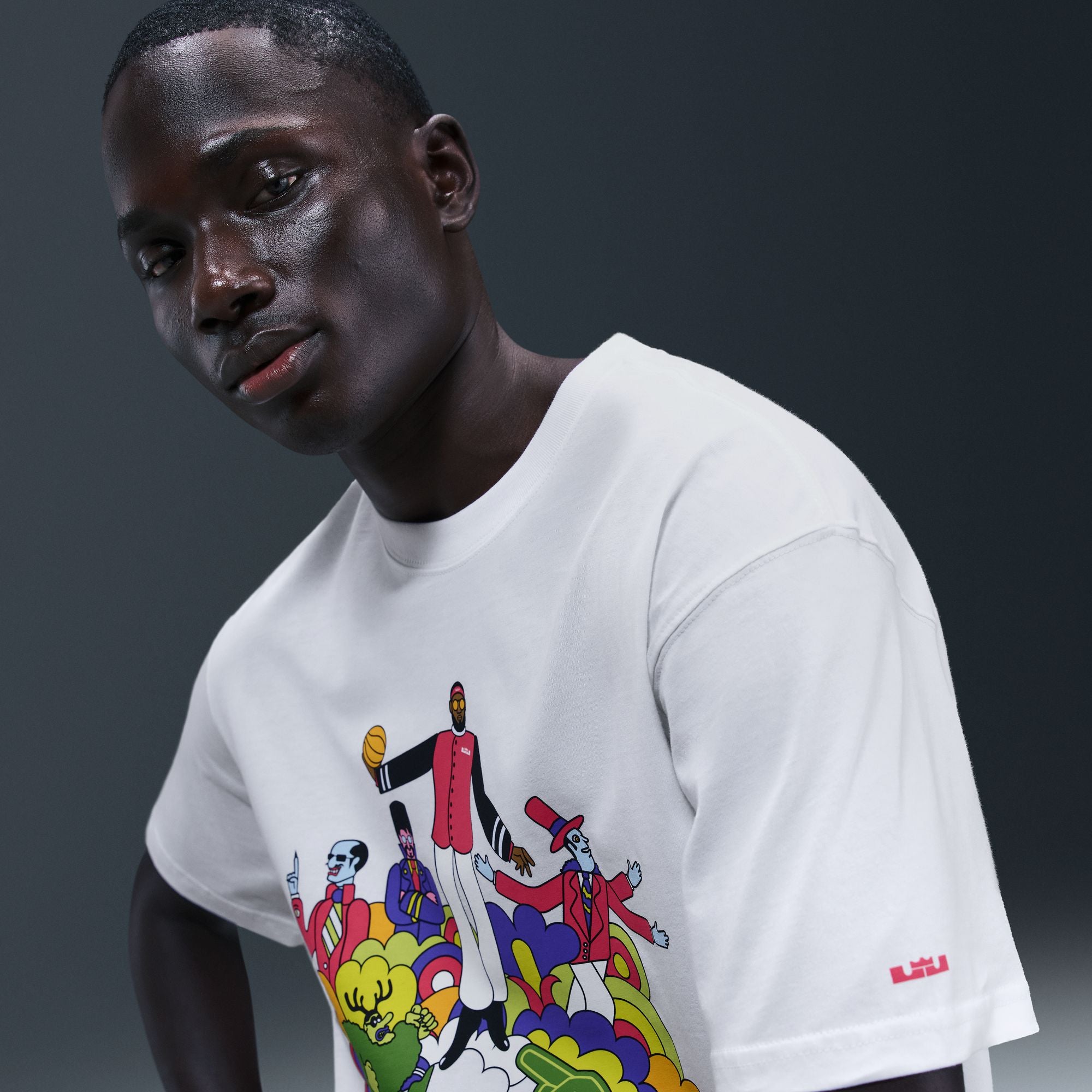 Nike LeBron "Heat Wave" T-Shirt 'White'