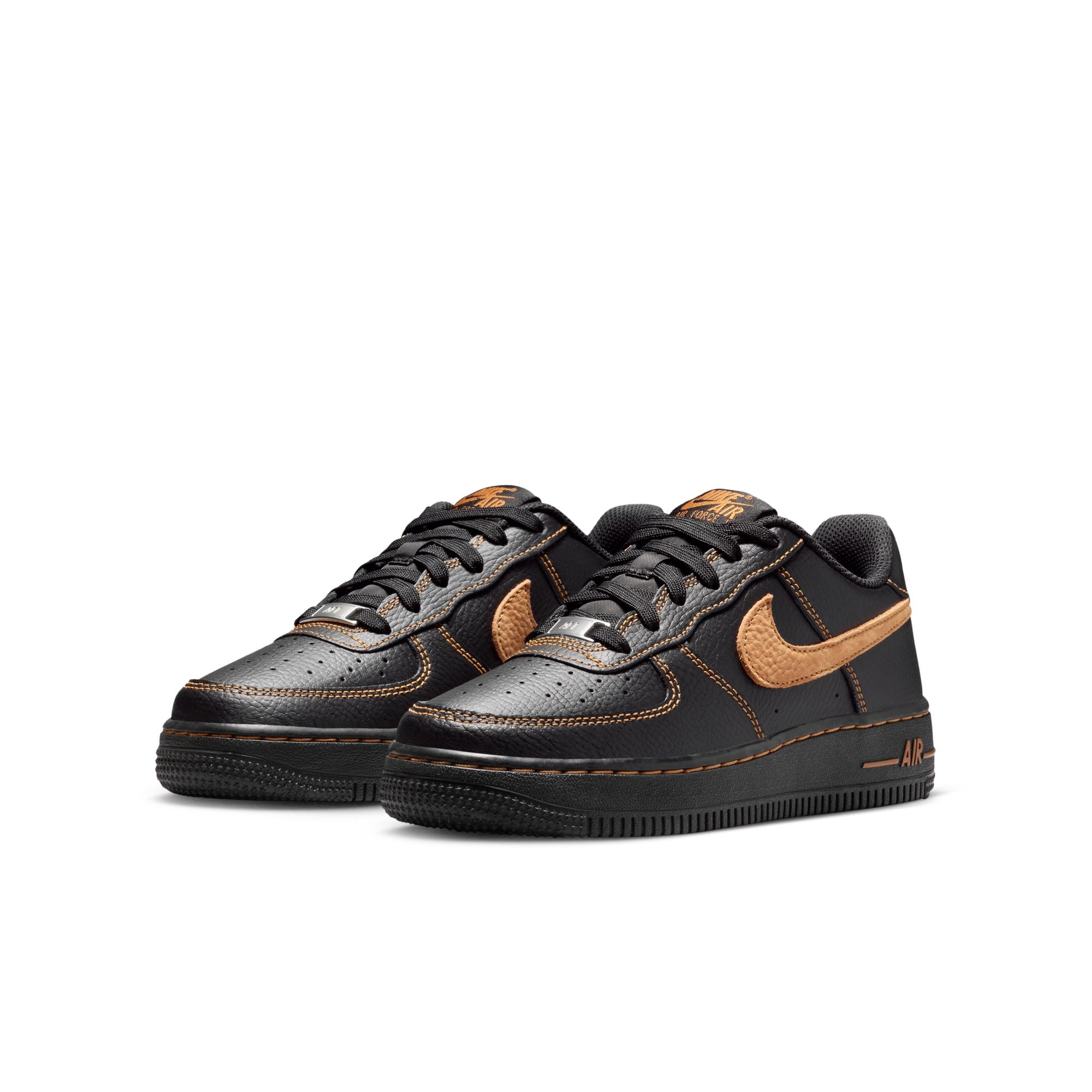 Youth Nike Air Force 1 LV8 5 'Black/Desert Ochre'