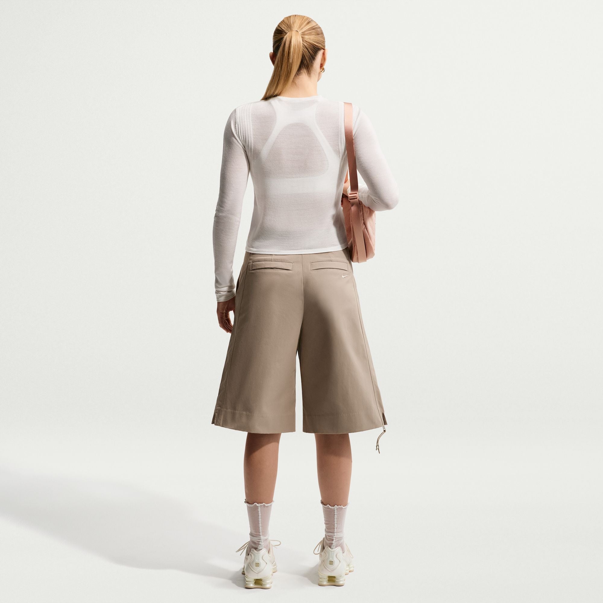 Women Nike Sportswear Low Rise Short Arrvrnt 'Khaki'