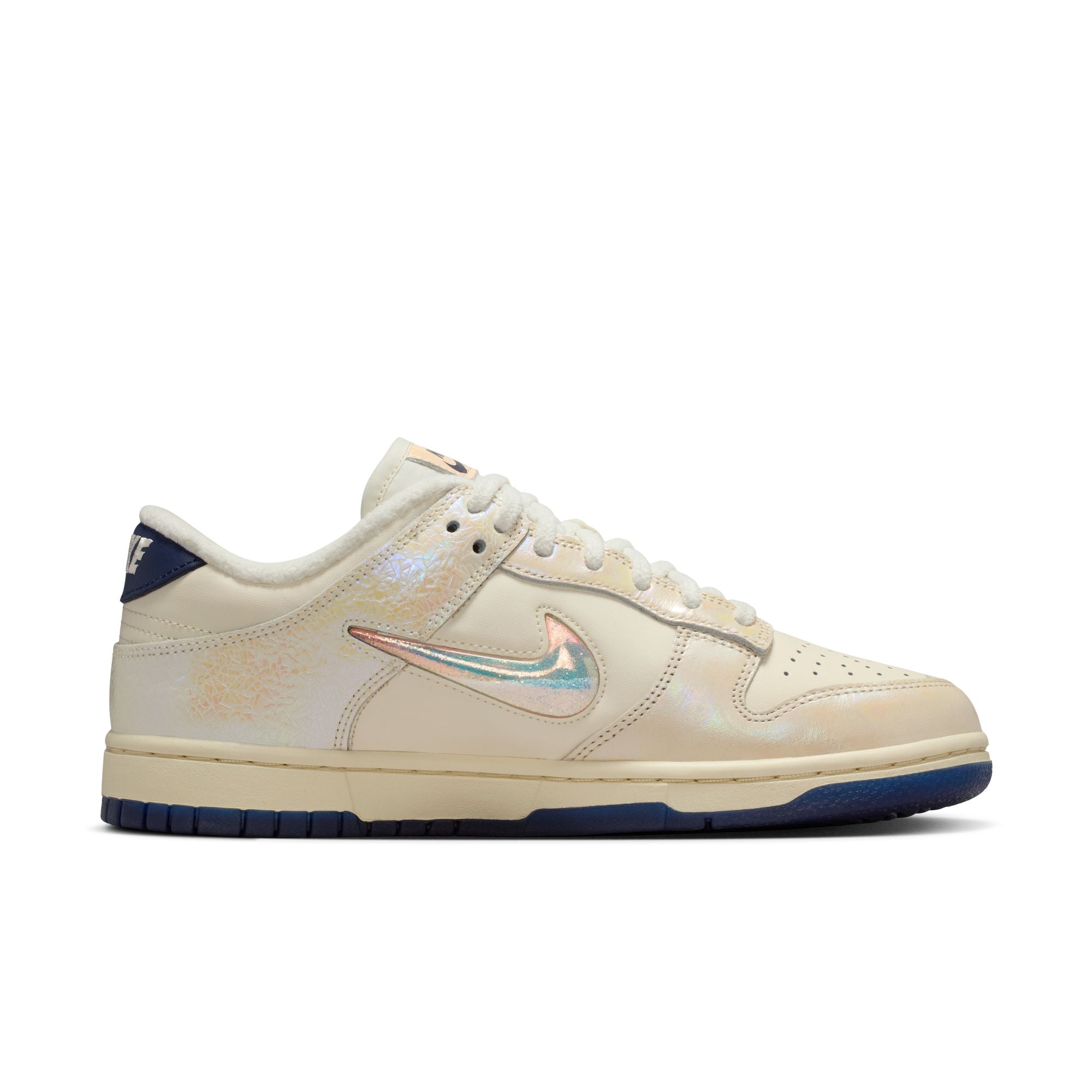 Womens Nike Dunk Low 'Soft Pearl/Multi-Color-Midnight Navy'