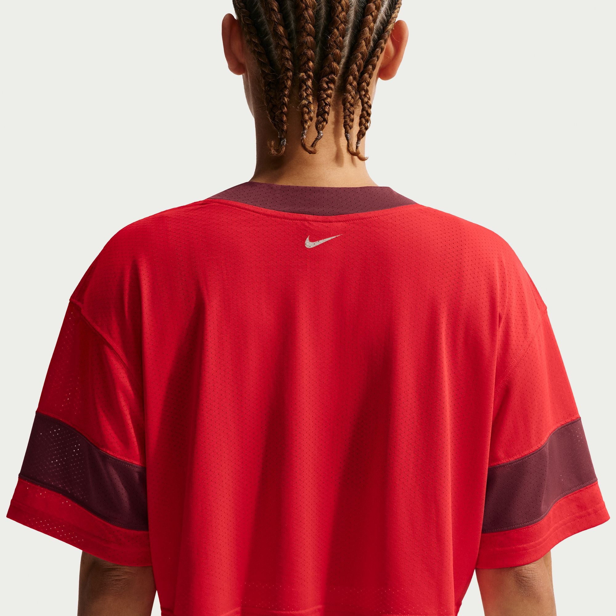 Nike Sportswear Women's Oversized Cropped Jersey 'Red'