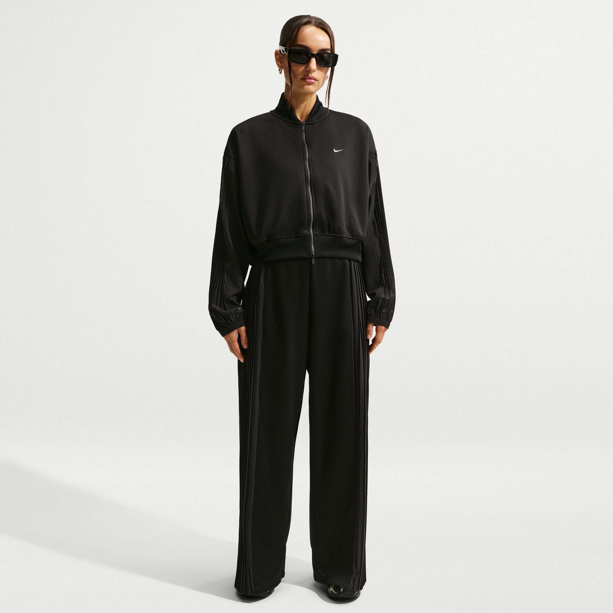 Nike Sportswear Womens Pleated Sleeve Jacket 'Black'