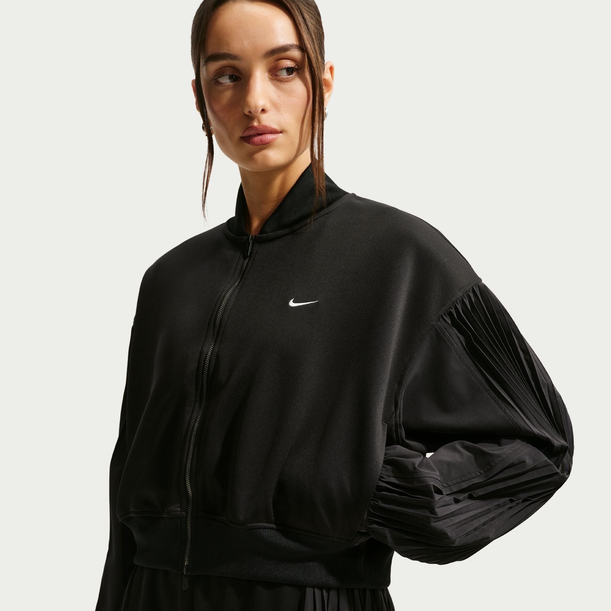Nike Sportswear Womens Pleated Sleeve Jacket 'Black'