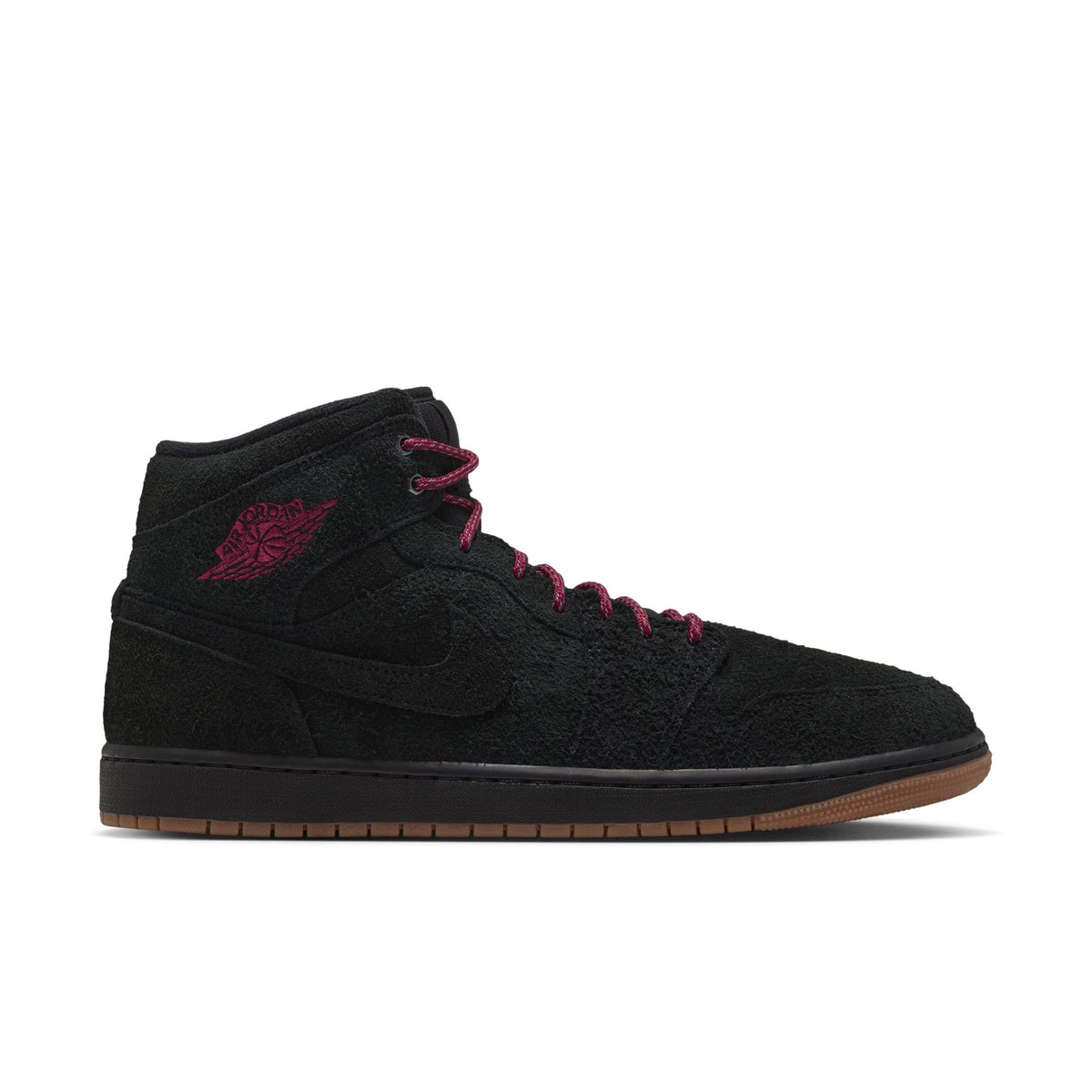 Air Jordan 1 Mid SE 'Black/Gum Medium Brown/Team Red'