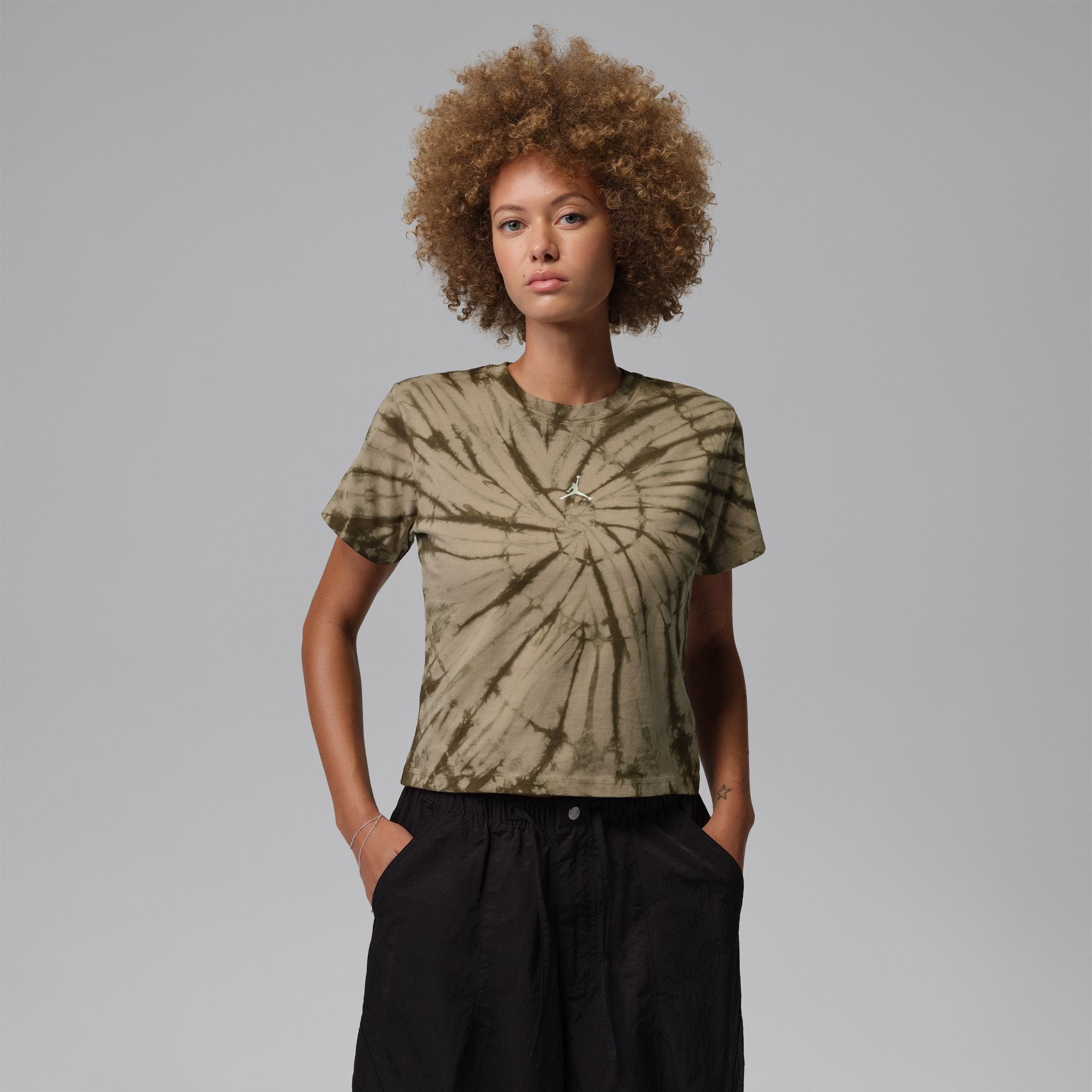 Womens Jordan Brooklyn Graphic T-Shirt 'Khaki'