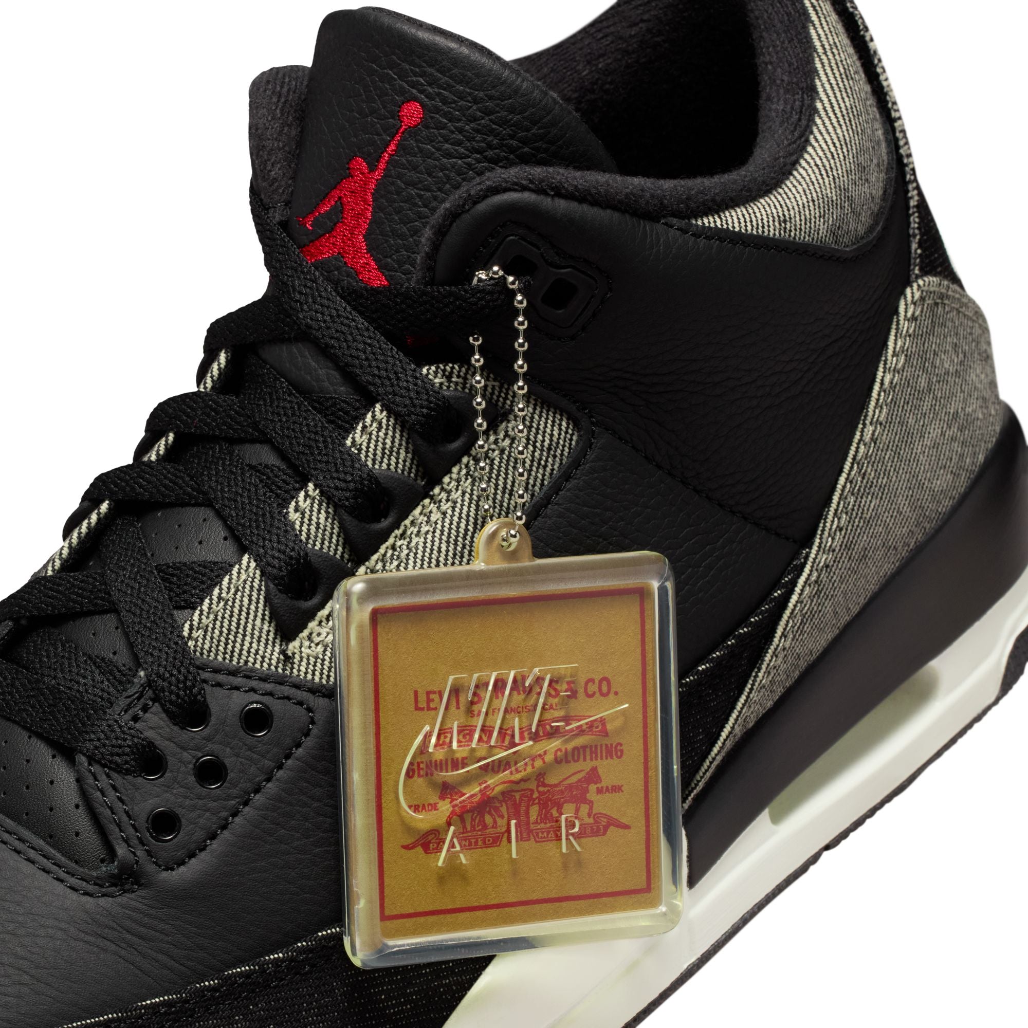 Air Jordan 3 x Levi's® 'Black/Gym Red'
