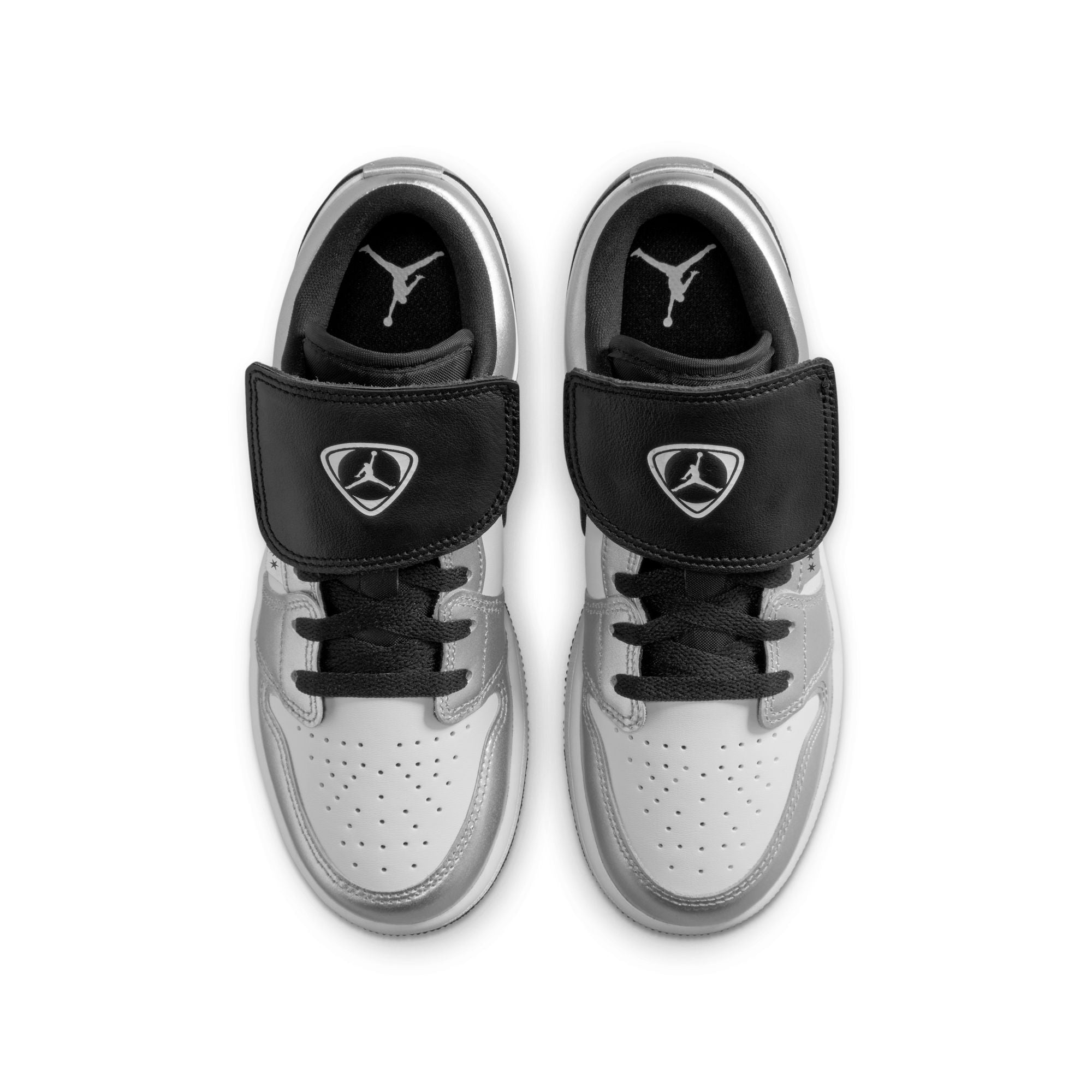Youth Air Jordan 1 Low SE 'Metallic Silver Tiempo'