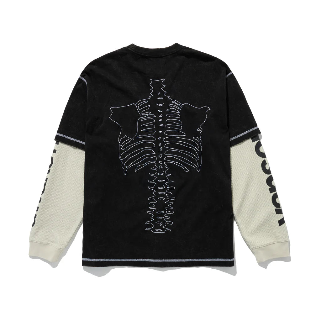 Awake NY Vanson Bones Waffle T-Shirt 'Black'