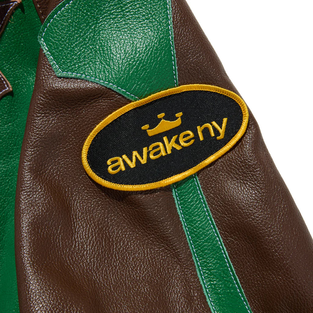 Awake NY Vanson Stadium Team Jacket  'Brown'