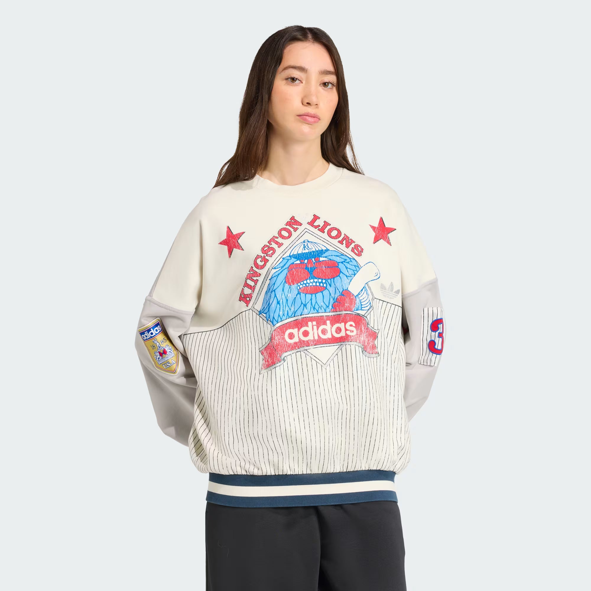 Womens adidas Baseball Crew 'Grey'