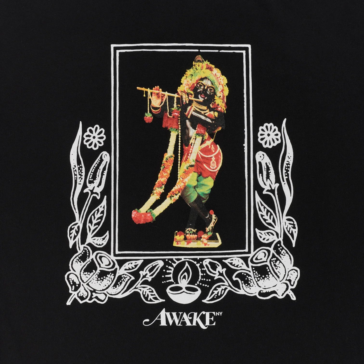 Awake Mind Body Printed Longsleeve Shirt 'Black'