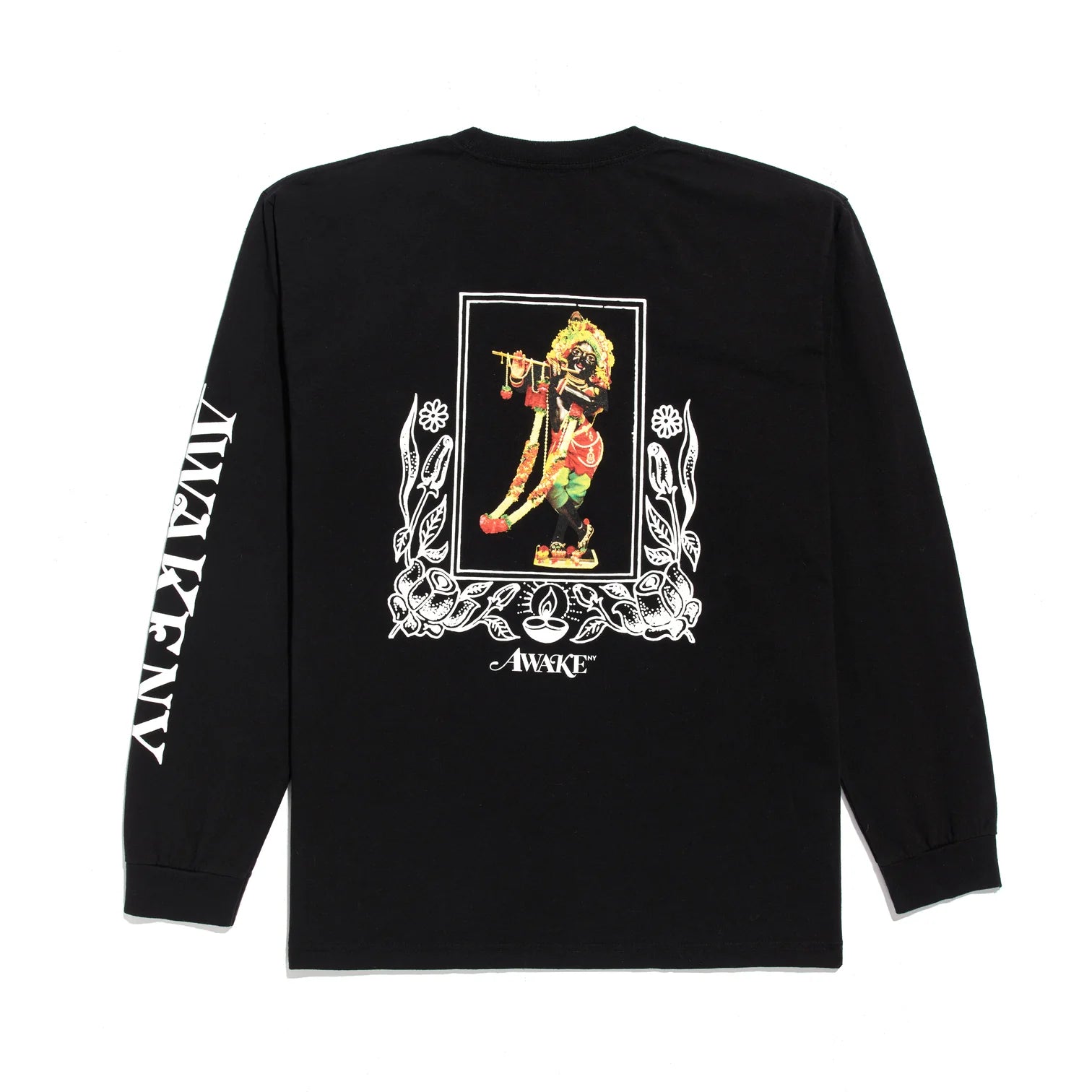 Awake Mind Body Printed Longsleeve Shirt 'Black'