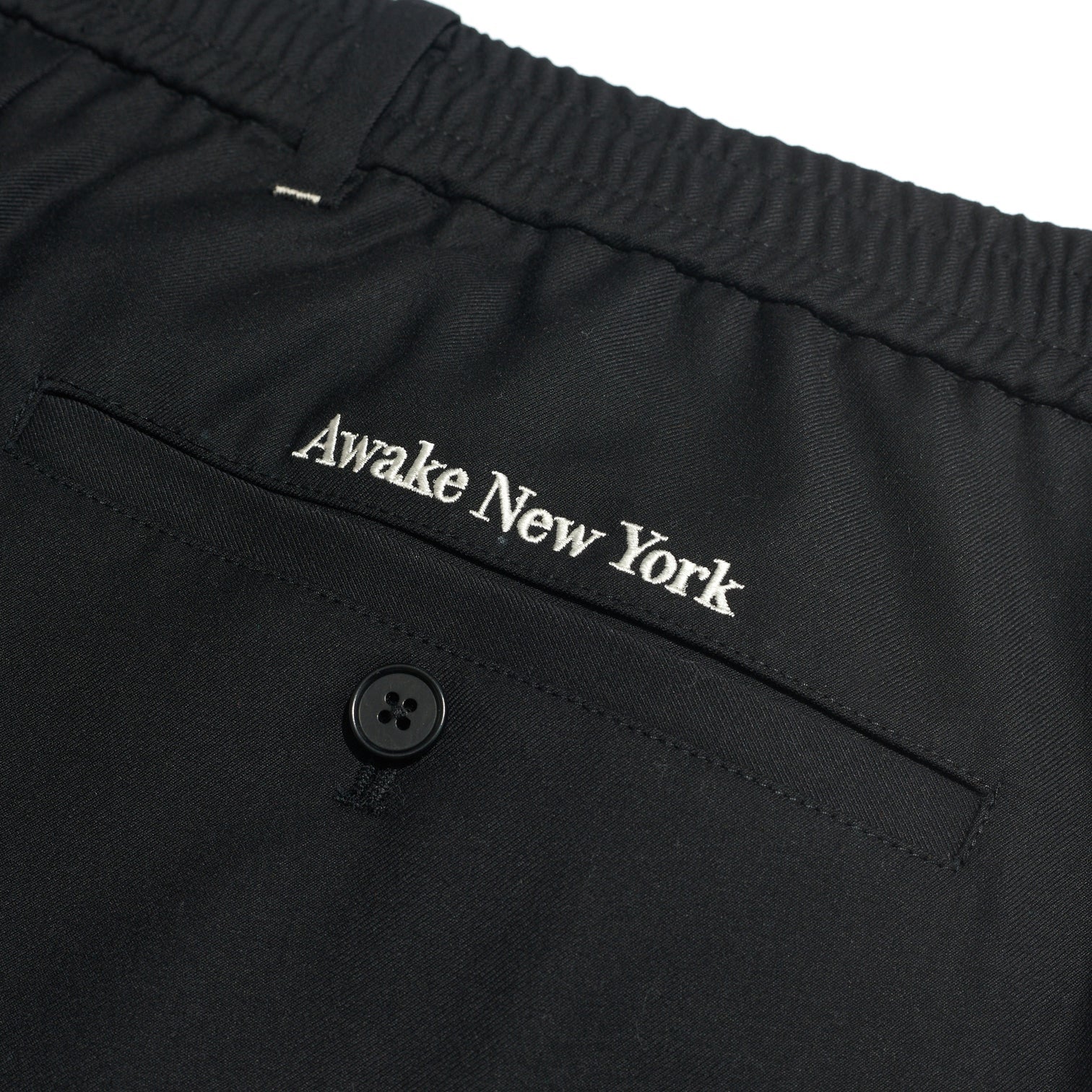 Awake Lightweight Wool Elasticated Woven Pants 'Charcoal'
