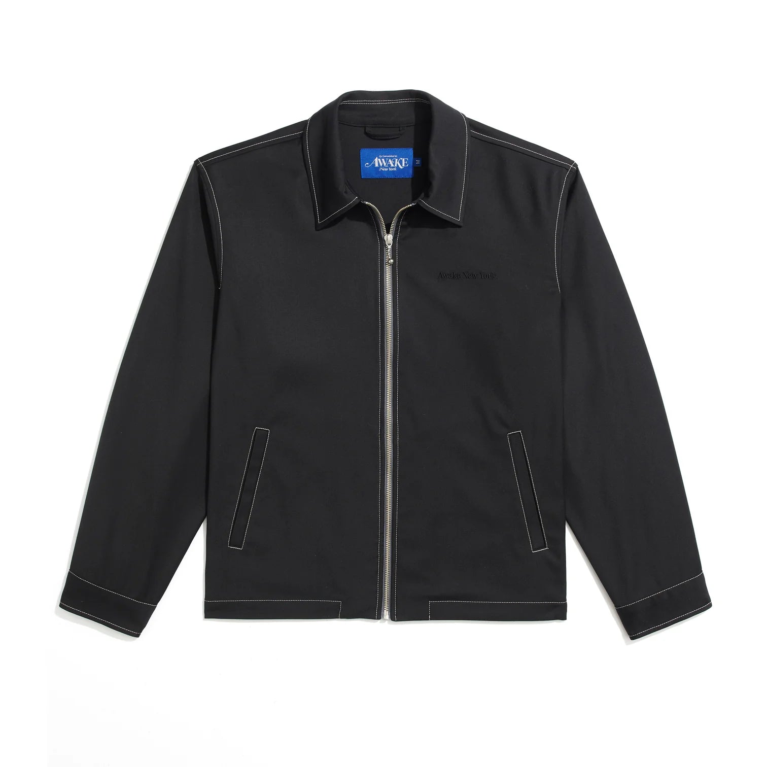 Awake Lightweight Wool Harrington Jacket 'Charcoal'