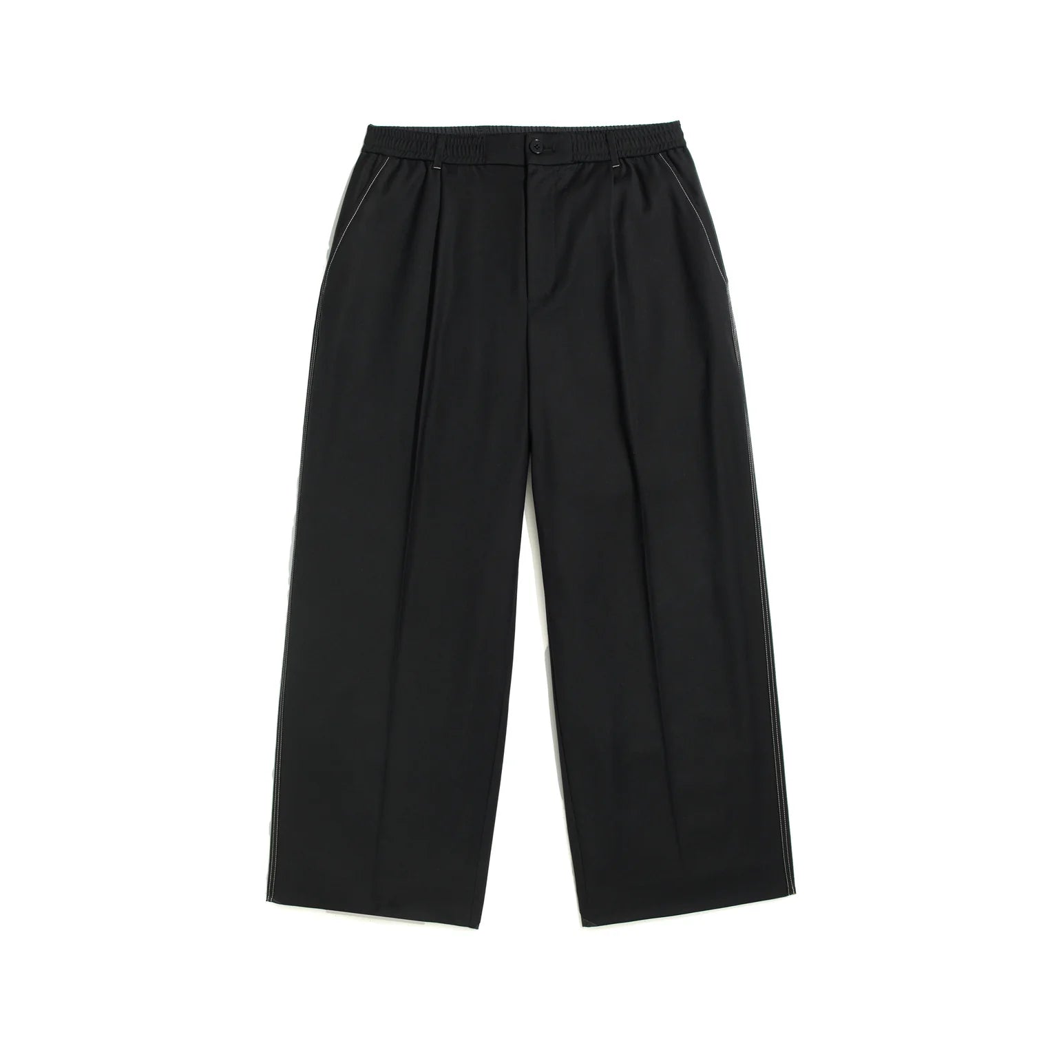 Awake Lightweight Wool Elasticated Woven Pants 'Charcoal'