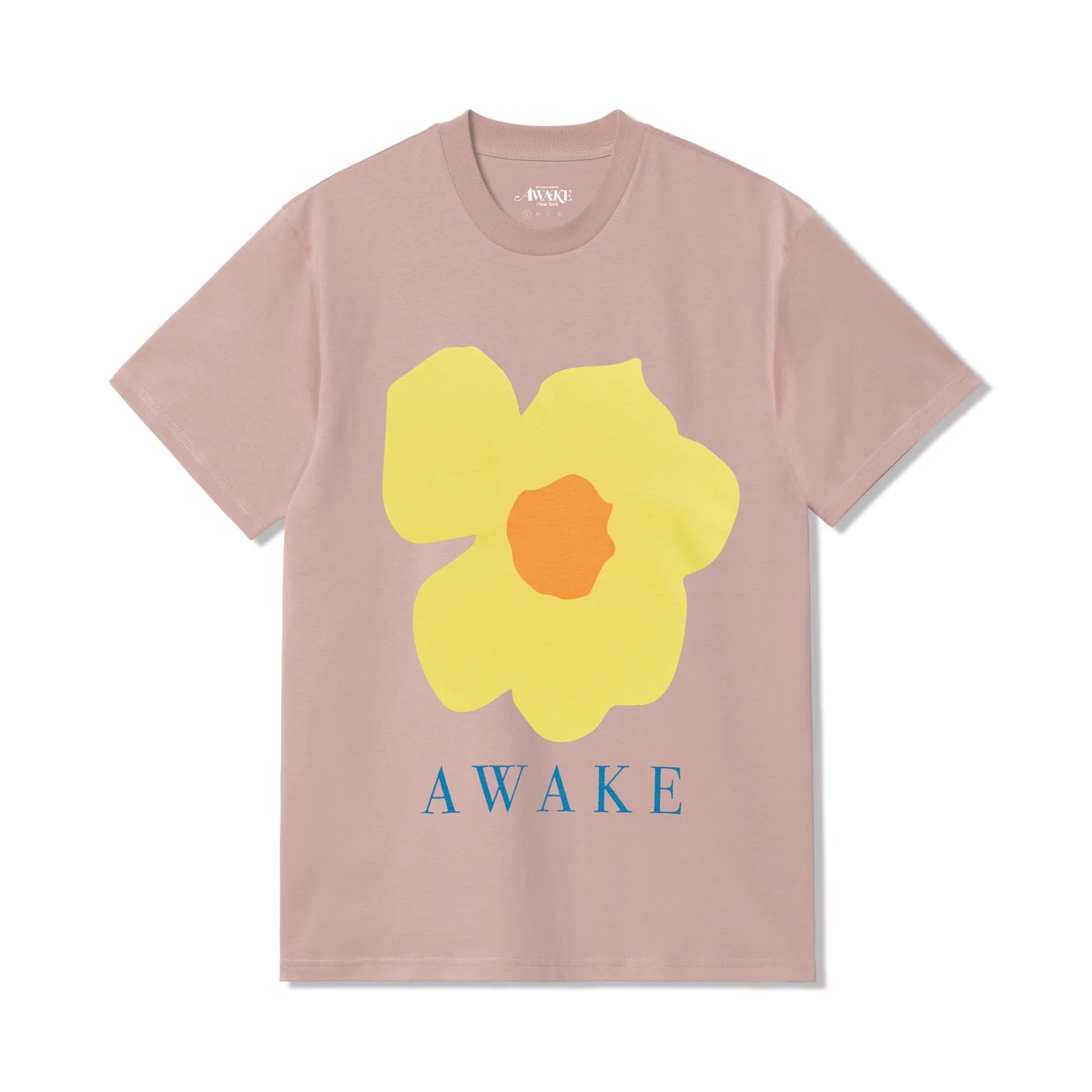 Awake Floral Printed T-Shirt 'Pale Mauve'