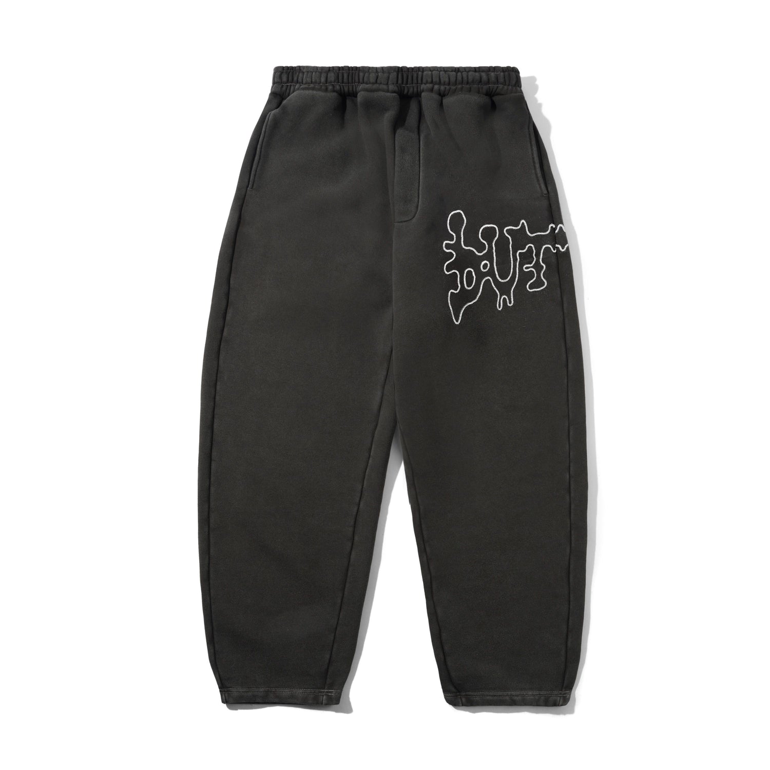 Butter Goods Blotch Fleece Pants 'Washed Black'