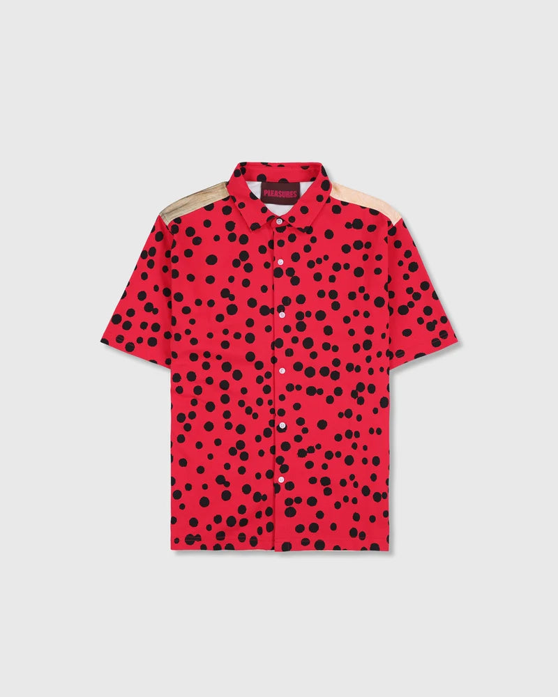 Pleasures Bug Eye Button Up 'Red'
