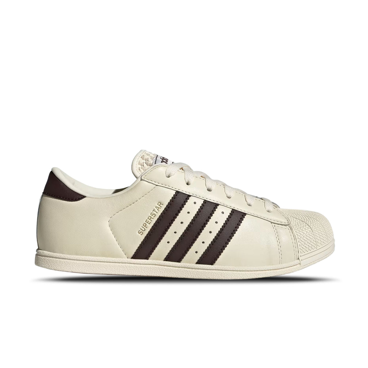 adidas Womens Superstar Lo Pro 'Cream White / Aurora Coffee / Gold Metallic'
