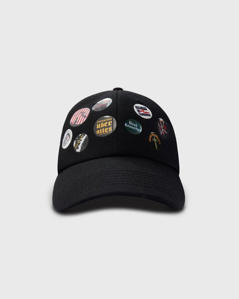 Pleasures Button Cap 'Black'