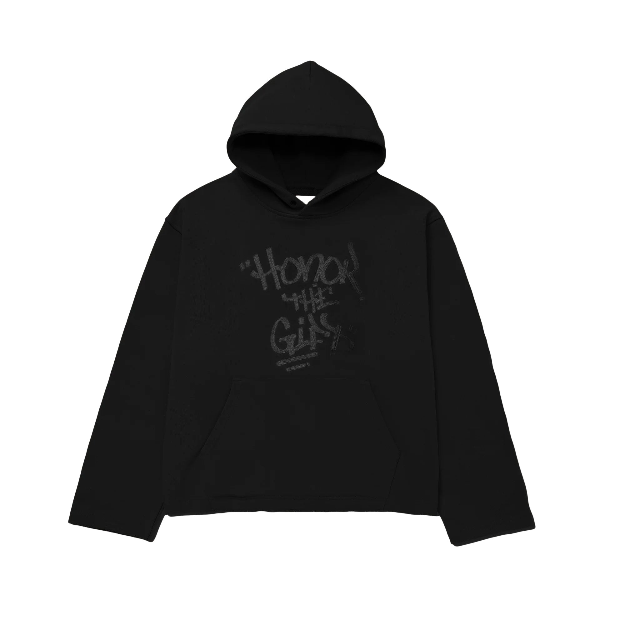 Honor The Gift Fall Script Embroidered Hoodie 'Black'
